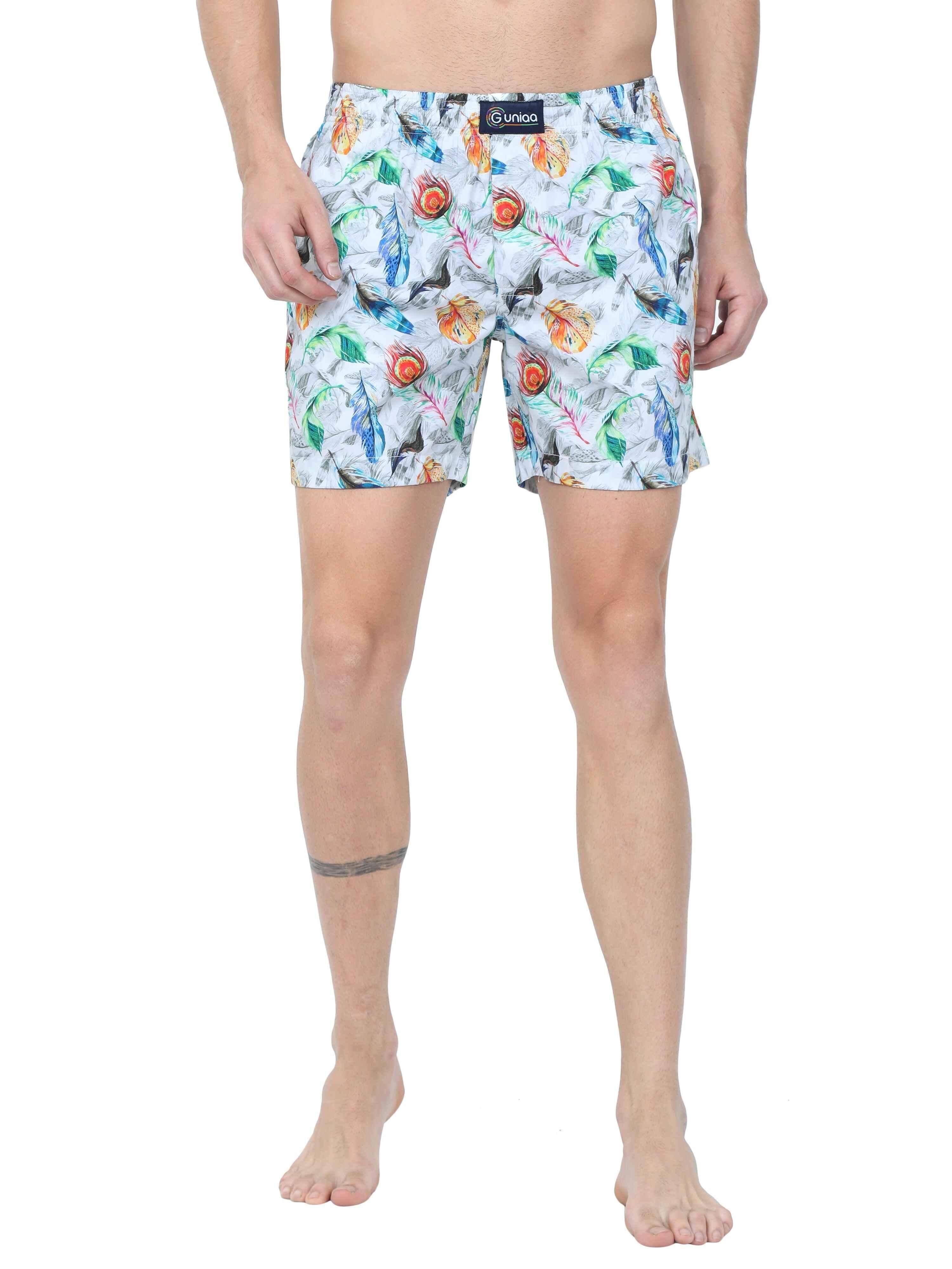 GUNIAA MEN'S FLAME PRINTED BOXER