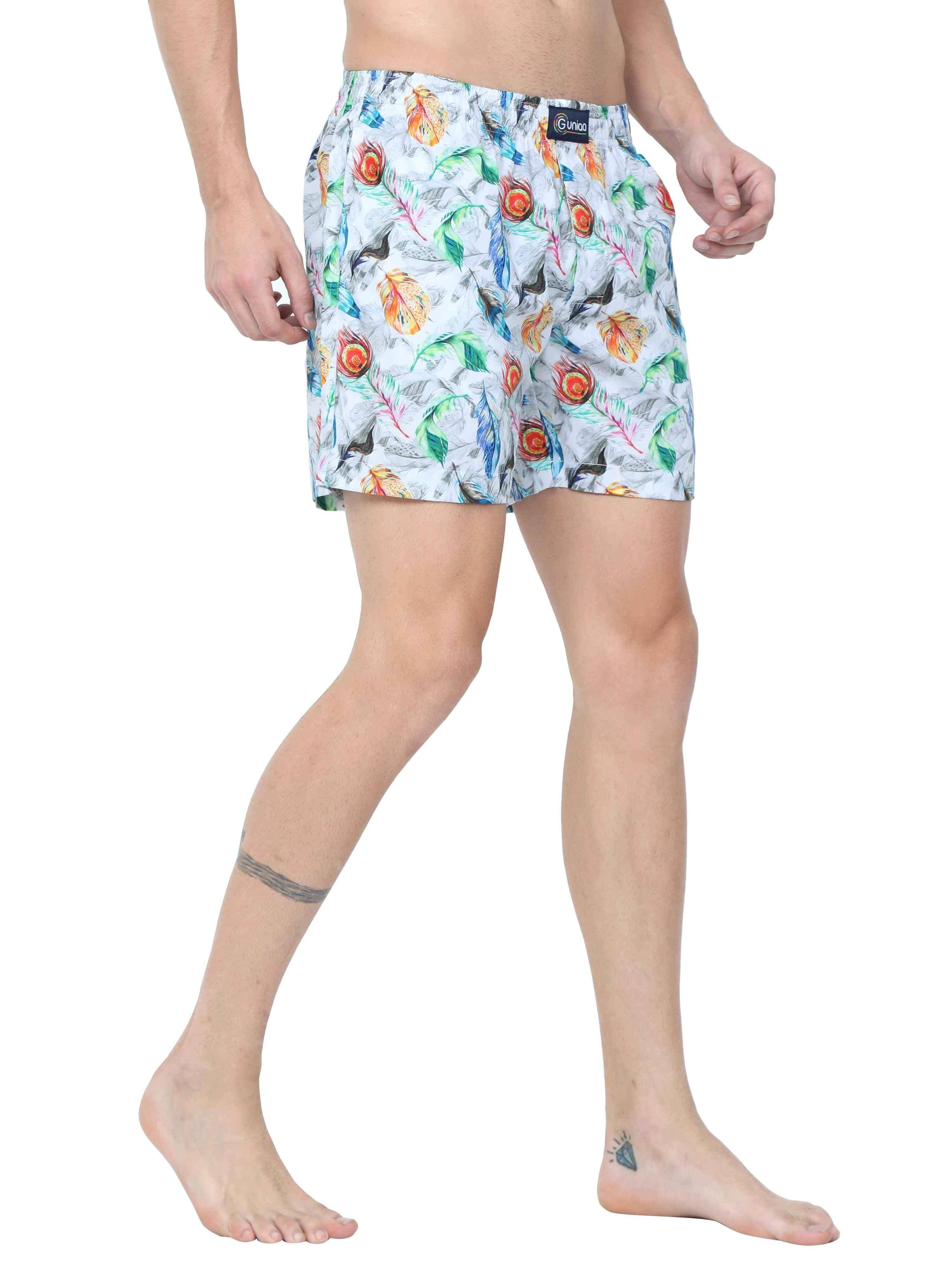 GUNIAA MEN'S FLAME PRINTED BOXER