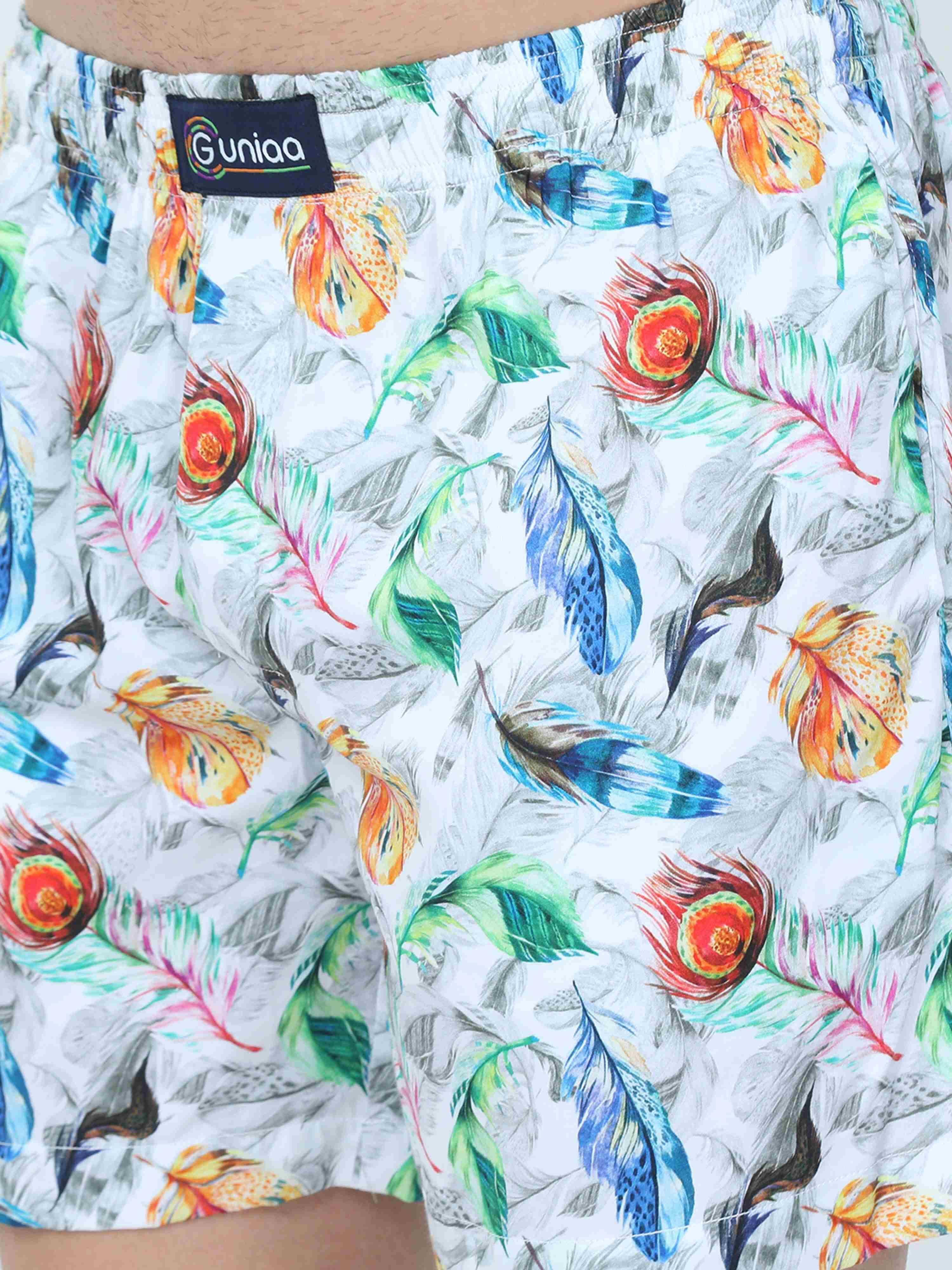 GUNIAA MEN'S FLAME PRINTED BOXER