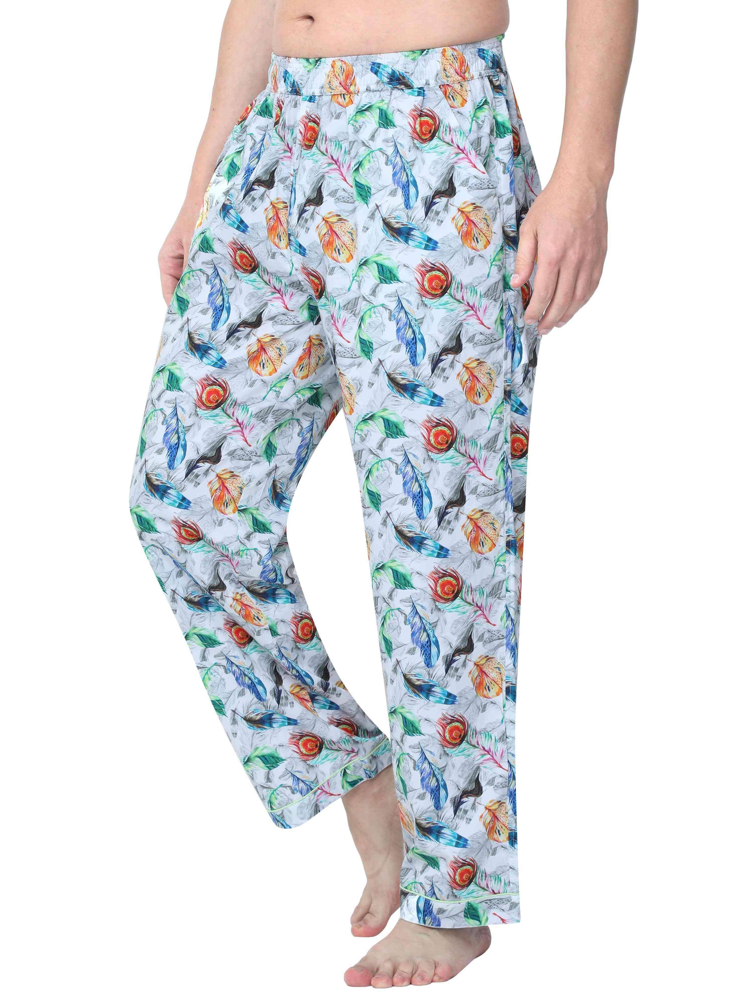 GUNIAA MEN'S FLAME PRINTED FULL PANT
