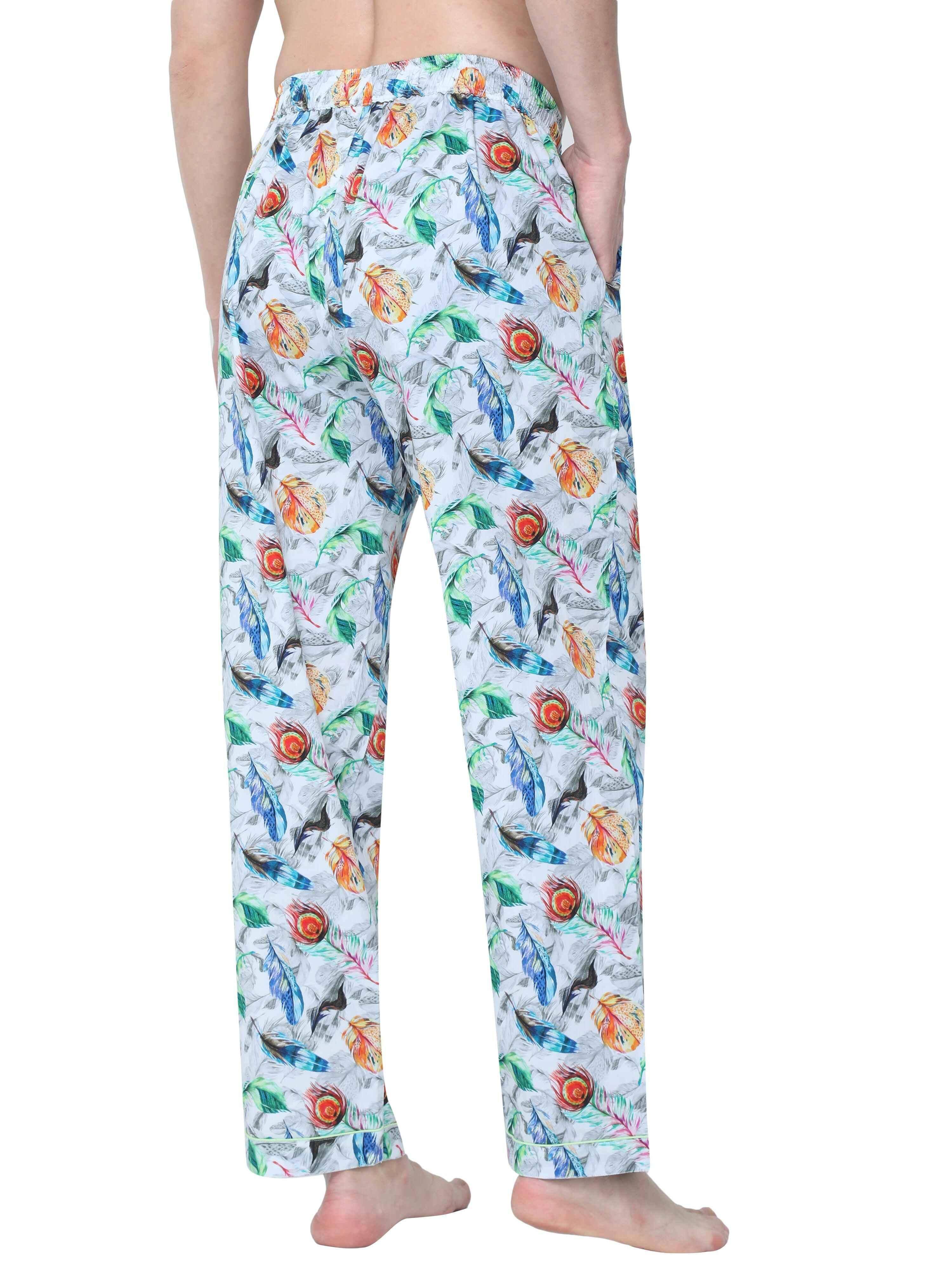 GUNIAA MEN'S FLAME PRINTED FULL PANT