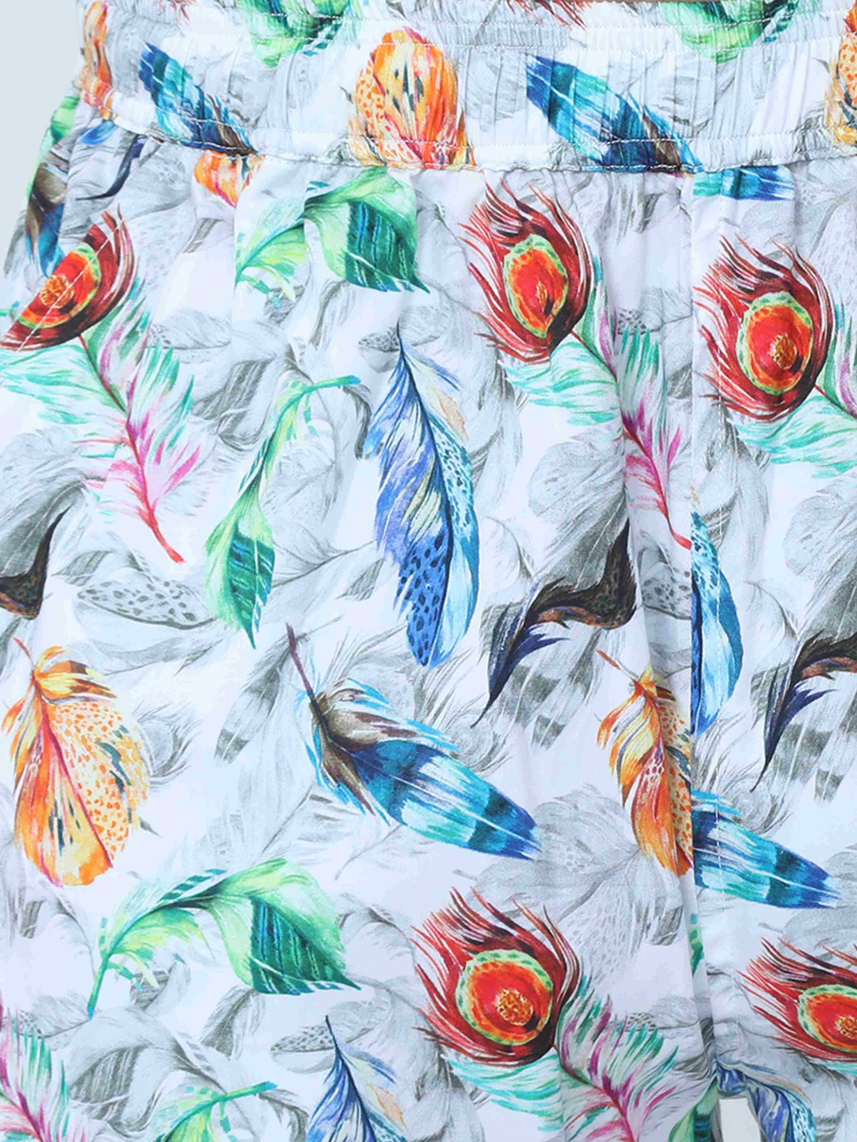 GUNIAA MEN'S FLAME PRINTED FULL PANT