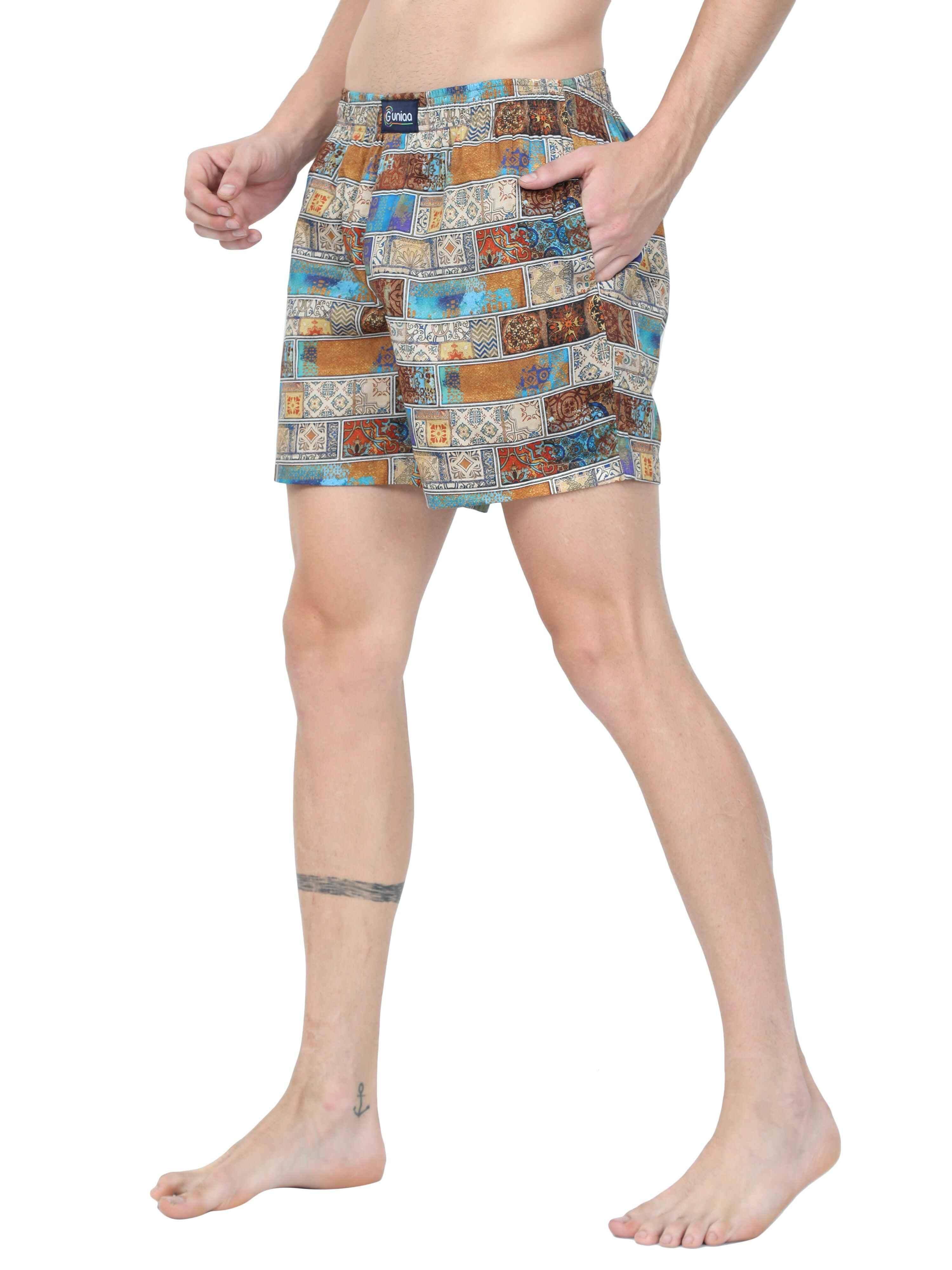 GUNIAA MEN'S KING PRINTED BOXER