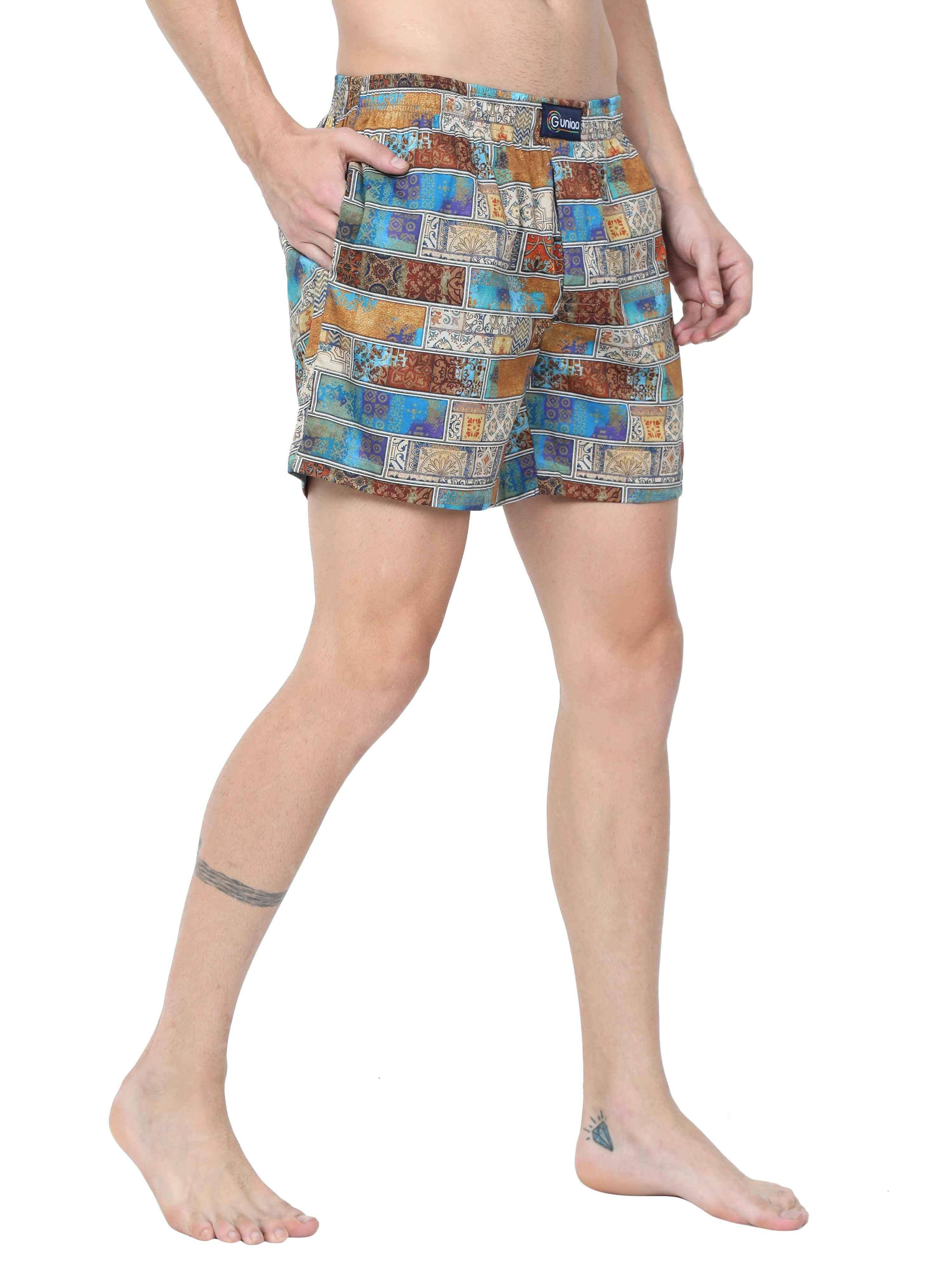 GUNIAA MEN'S KING PRINTED BOXER