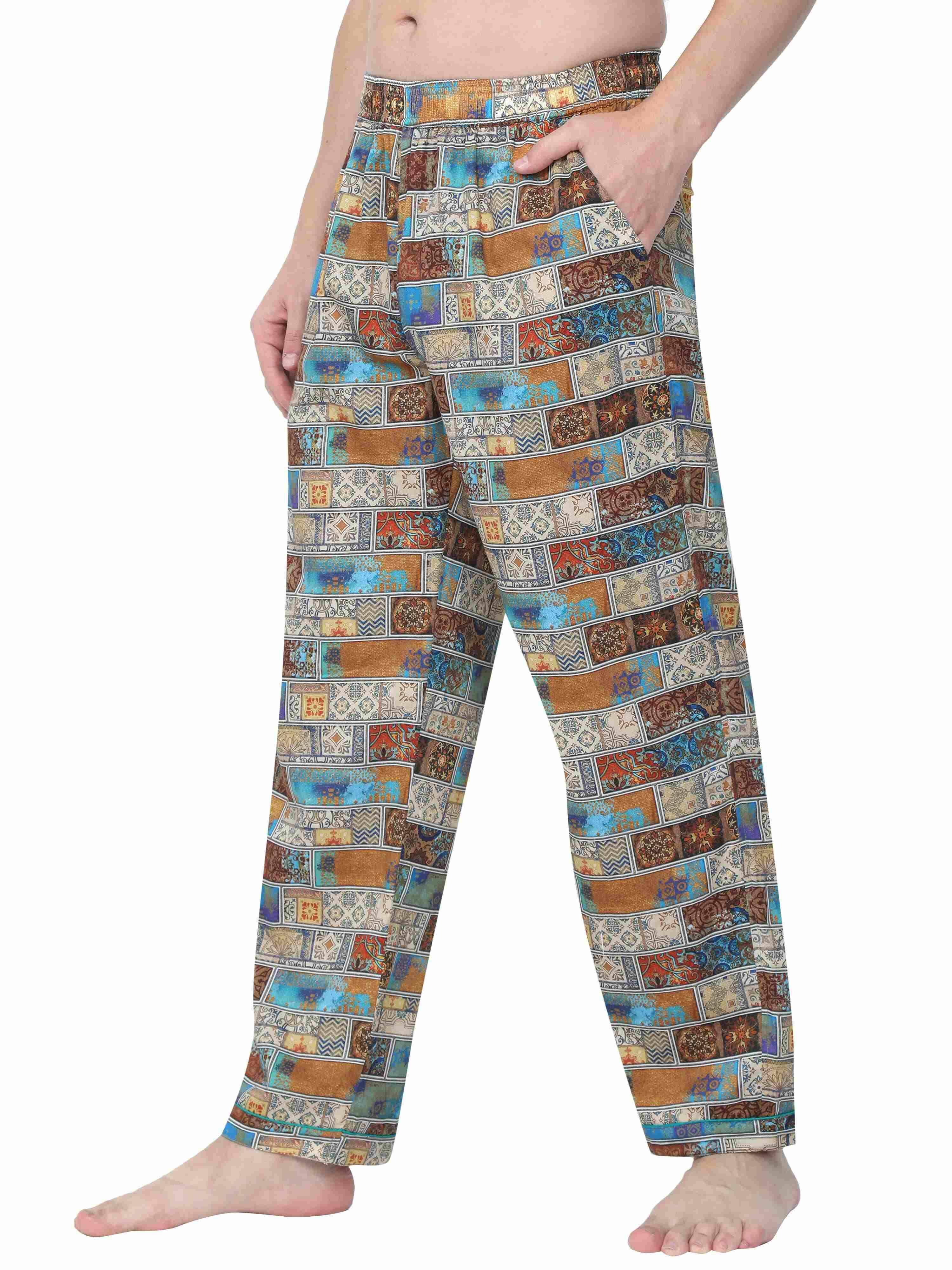 GUNIAA MEN'S KING PRINTED FULL PANT