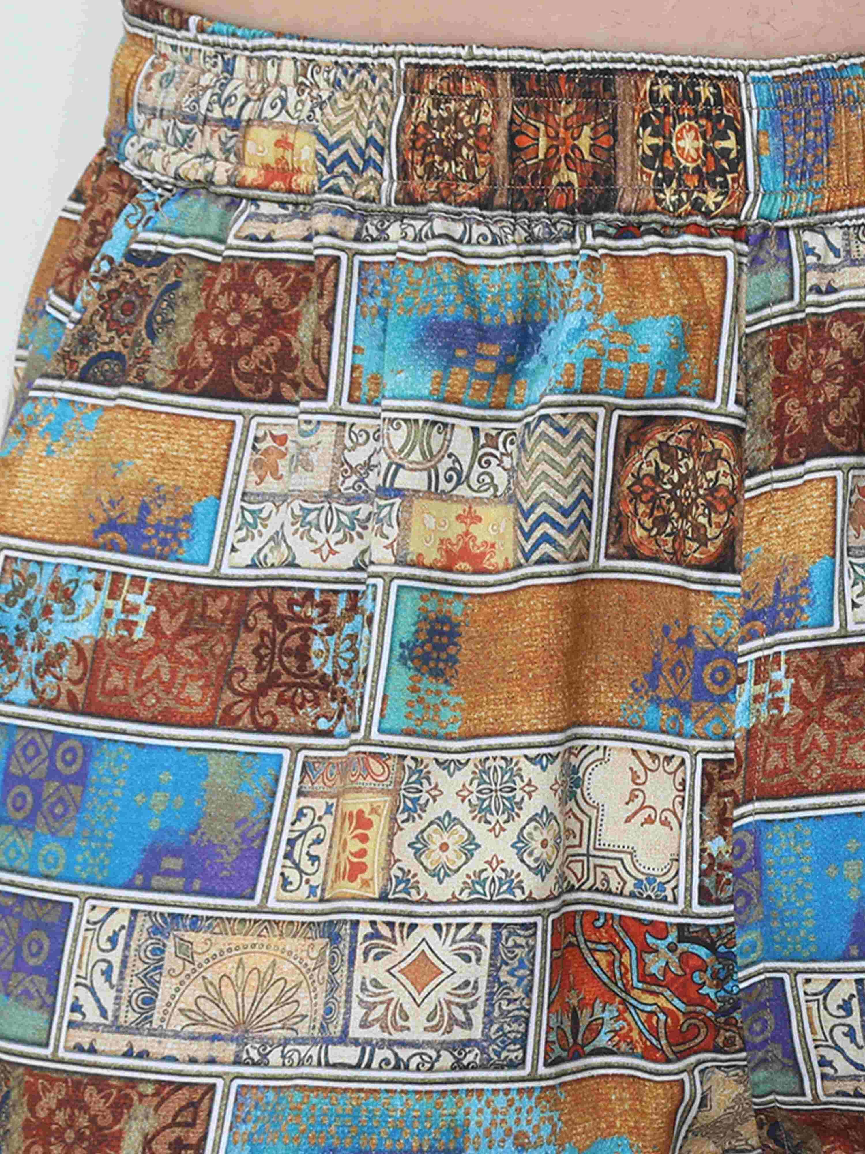 GUNIAA MEN'S KING PRINTED FULL PANT