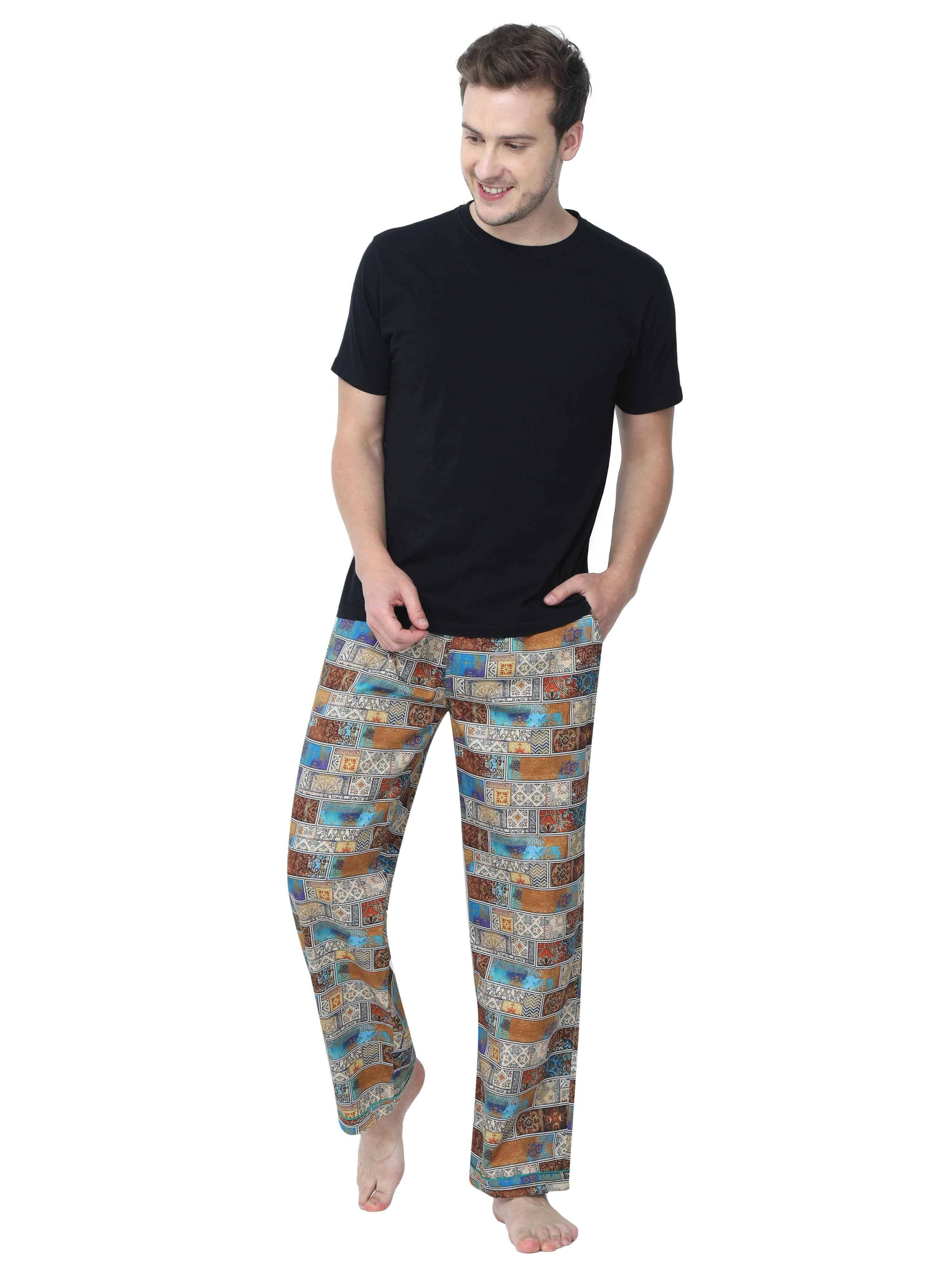 GUNIAA MEN'S KING PRINTED FULL PANT