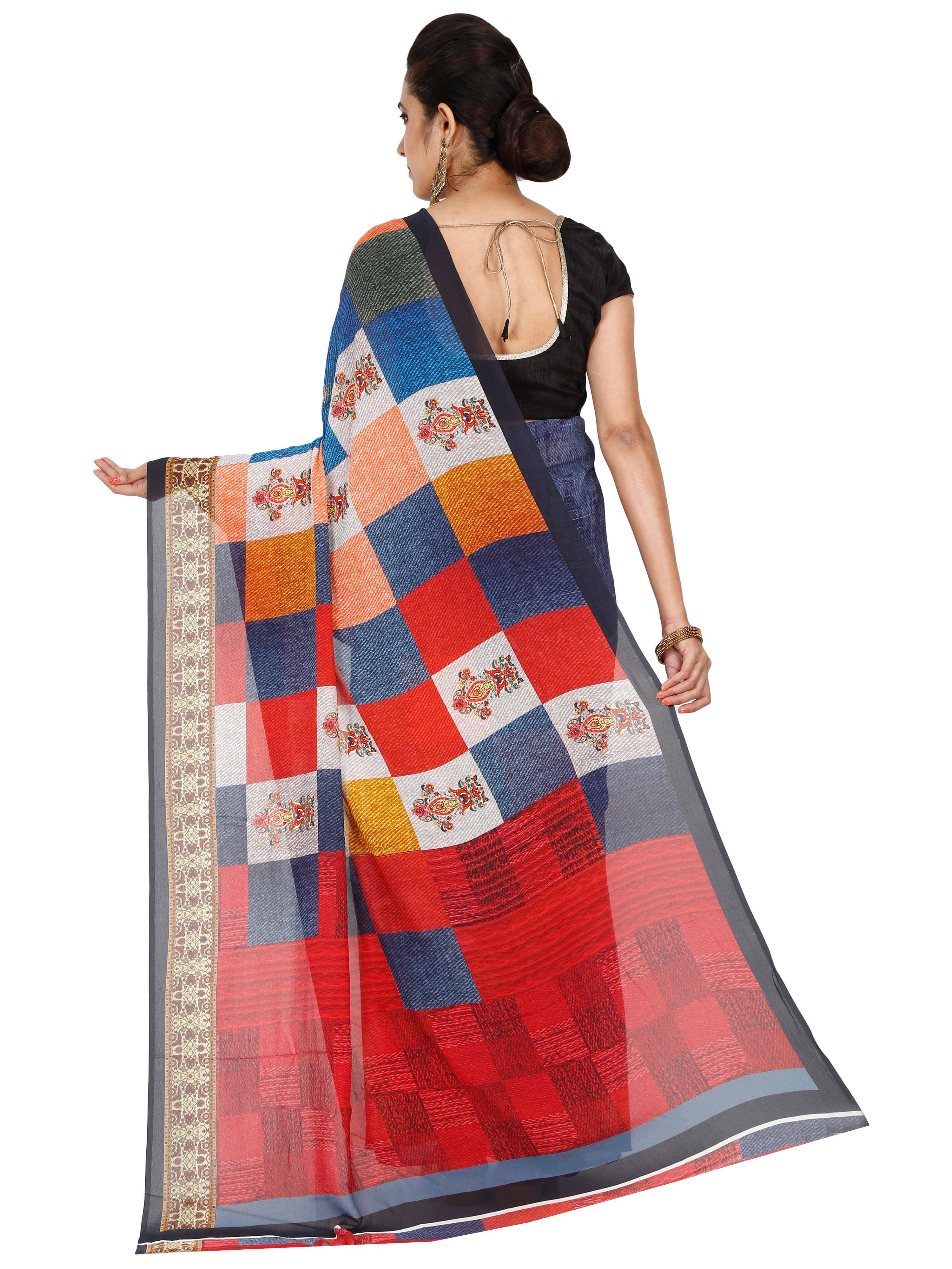 Guniaa Women Digital Printed Sarees