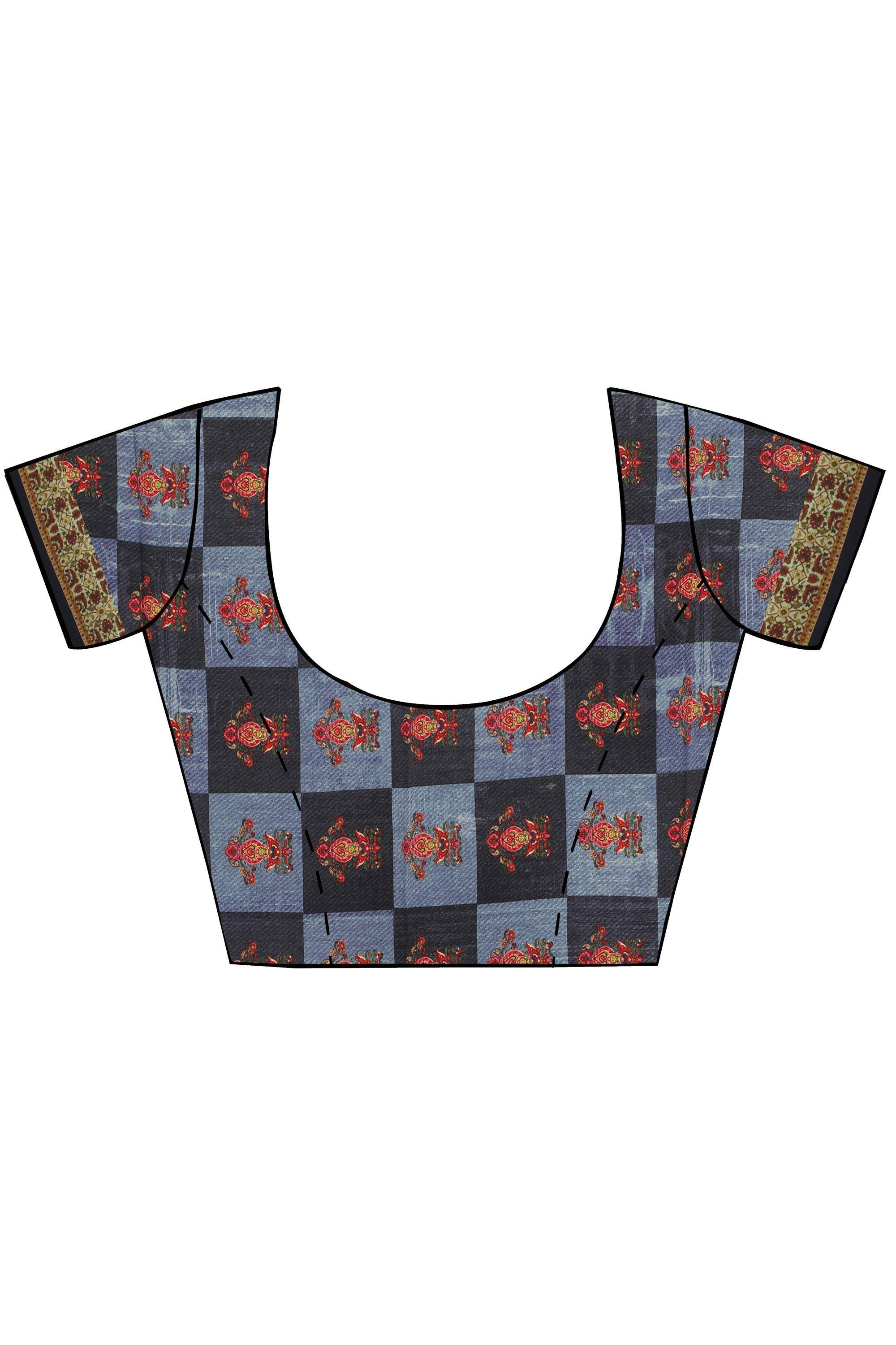 Guniaa Women Digital Printed Sarees