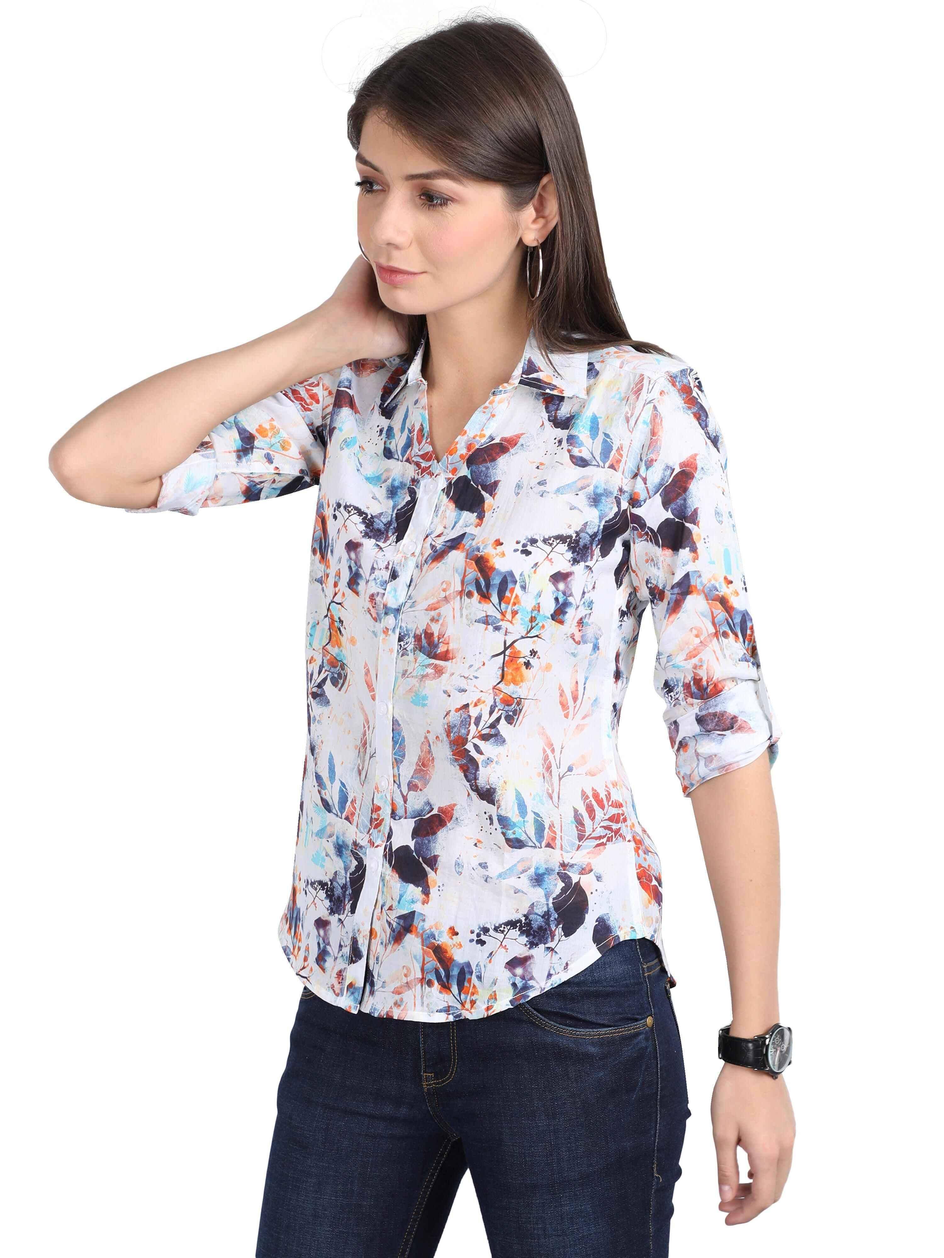 James Digital Digital Printed Tailored Fit Shirt