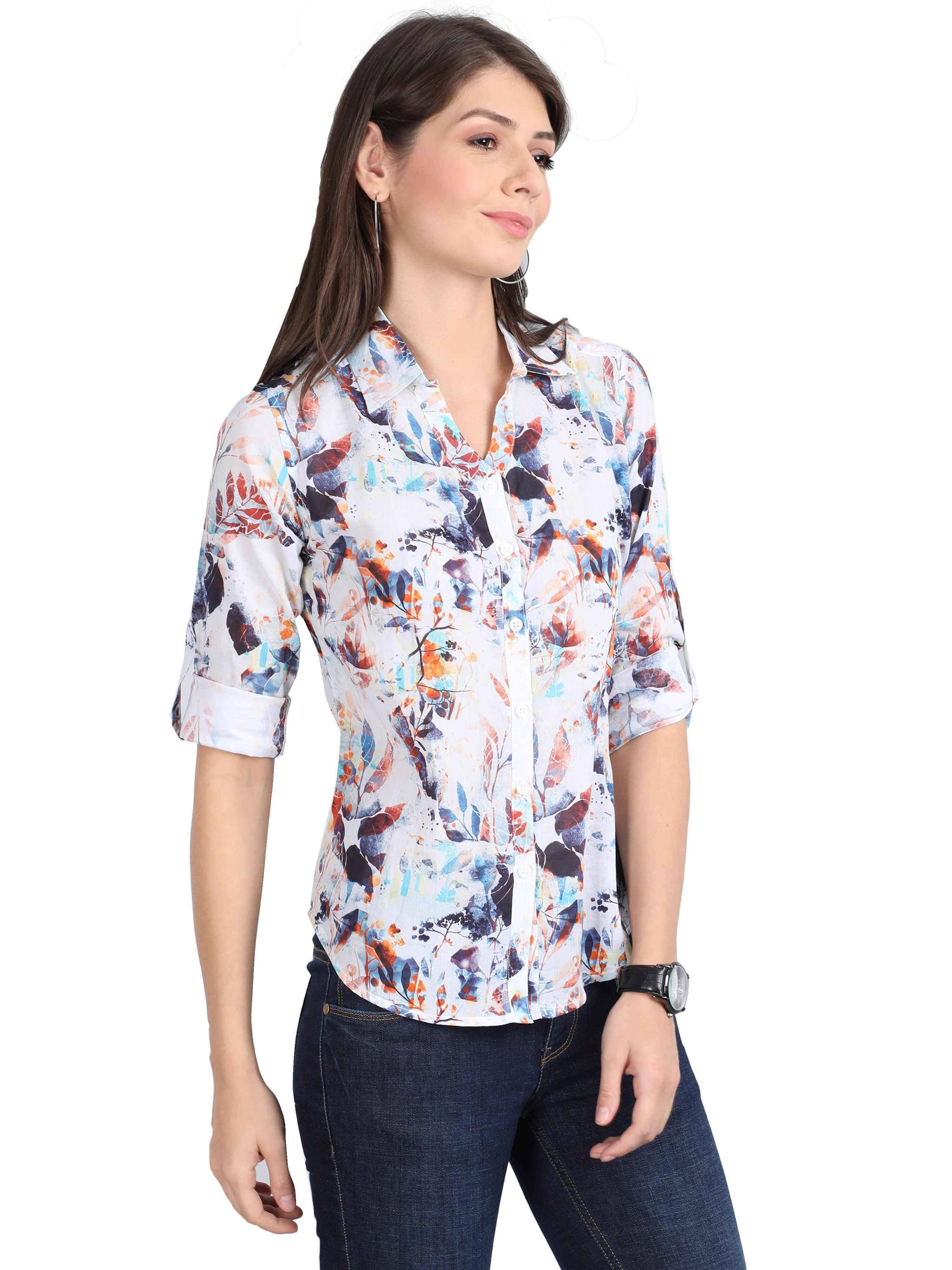 James Digital Digital Printed Tailored Fit Shirt