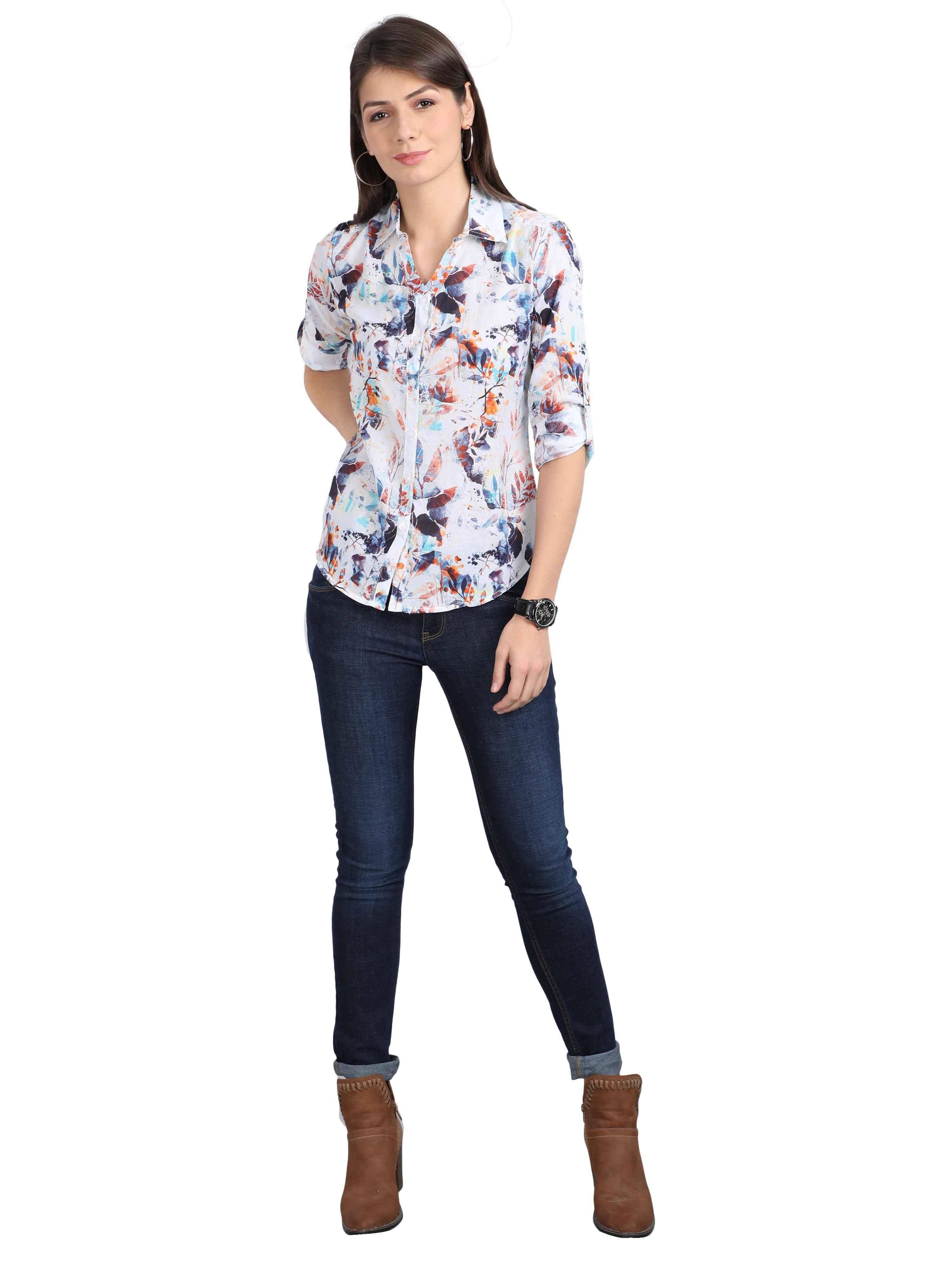 James Digital Digital Printed Tailored Fit Shirt