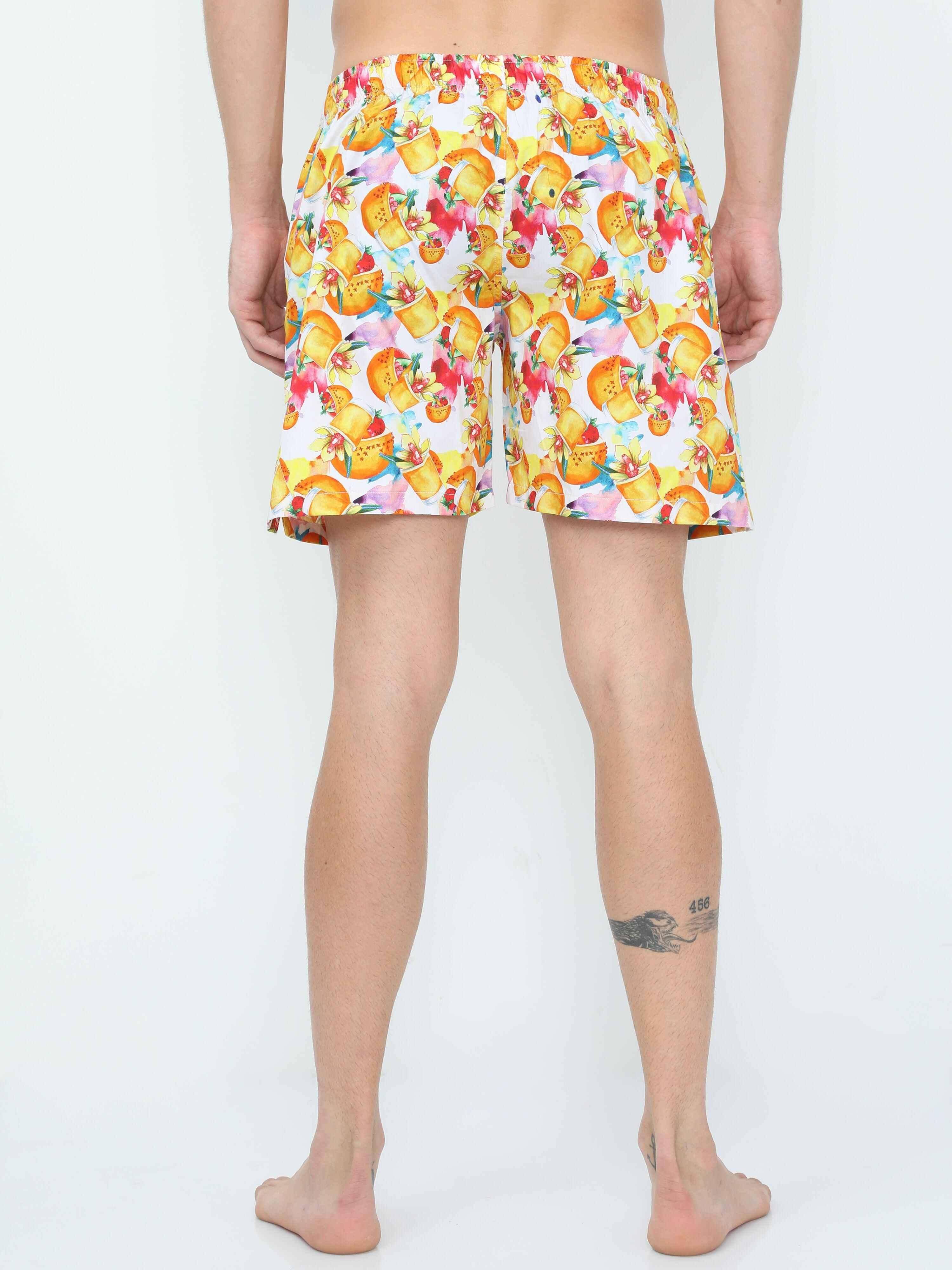 Pineapple Digital Printed Men's Boxer