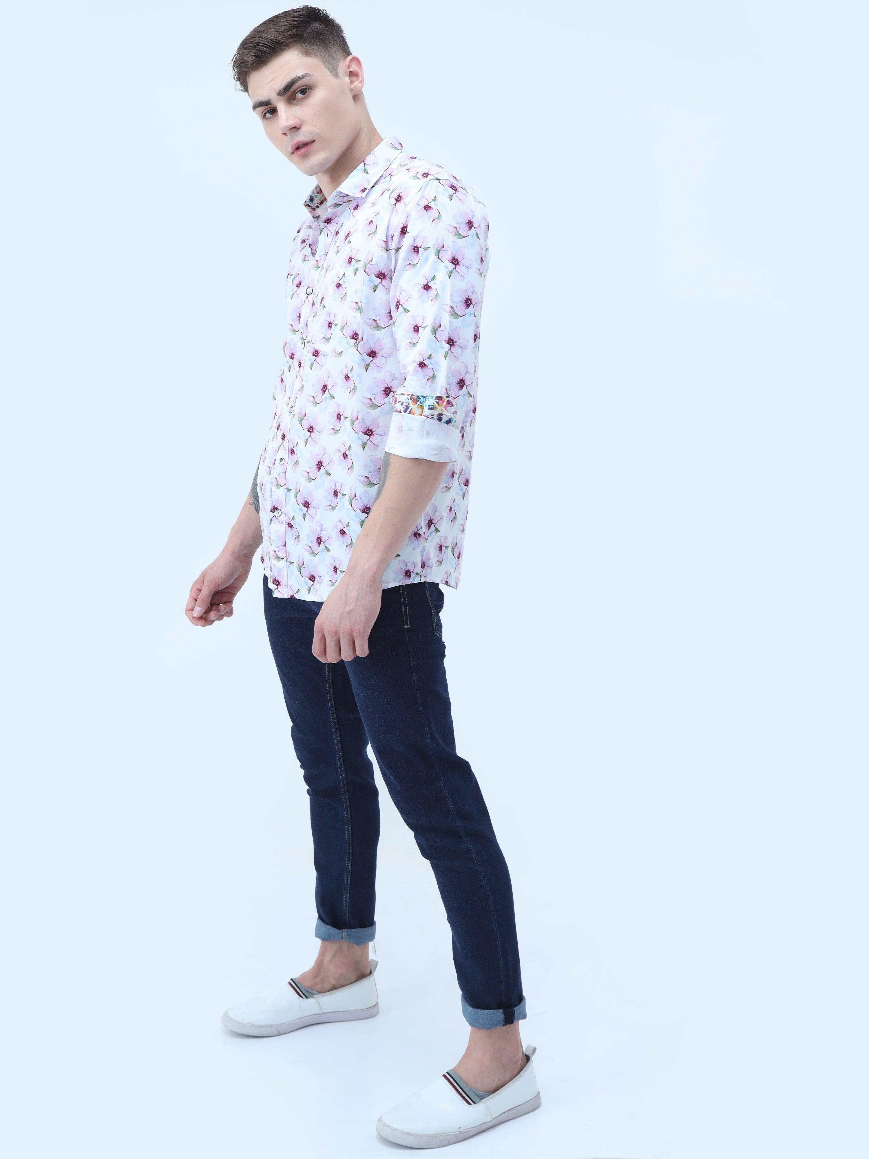 Premium - Floral Summer Light Cotton Full Shirt
