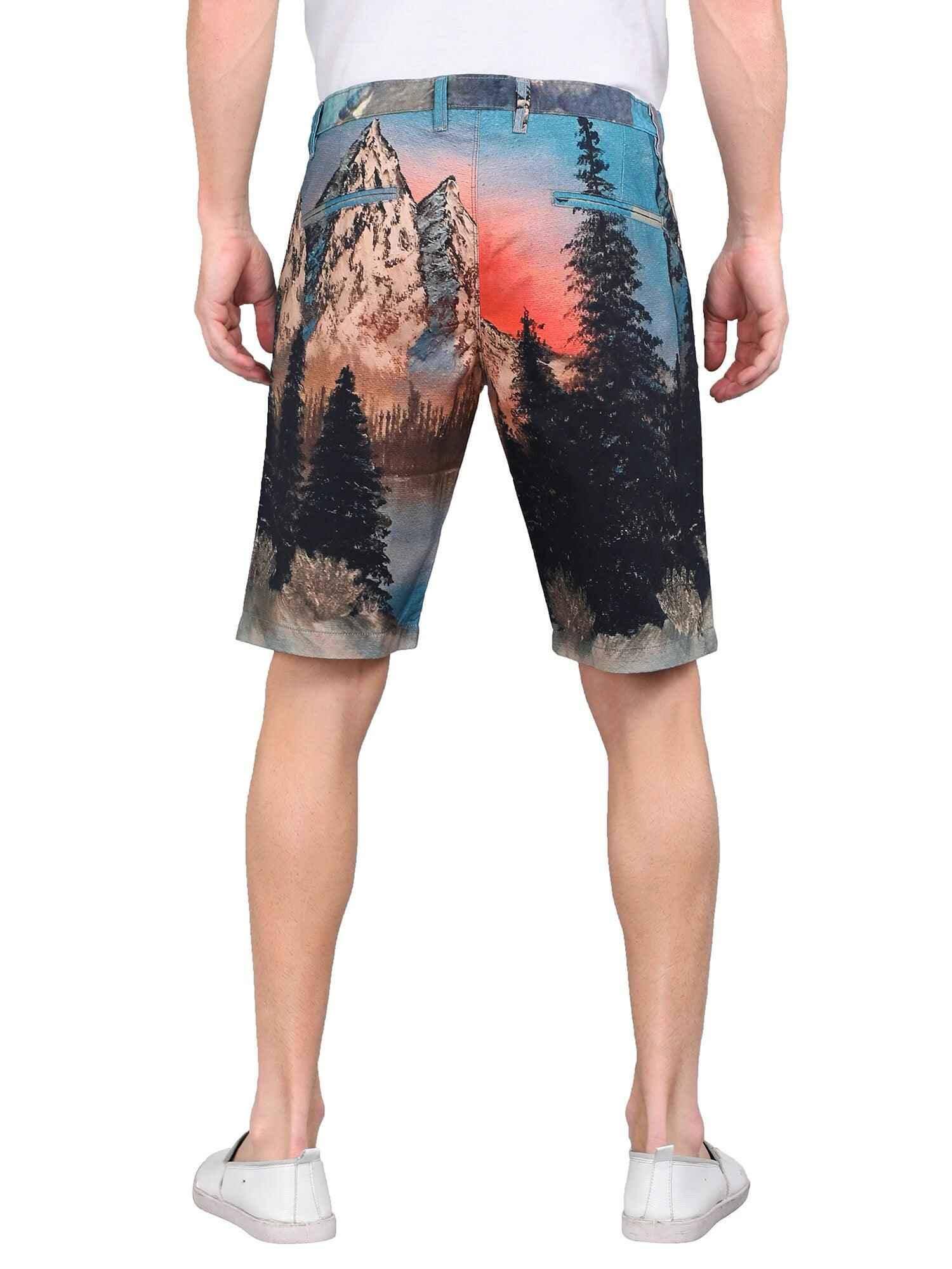 Snow Peak Digital Printed Cotton Men's Shorts