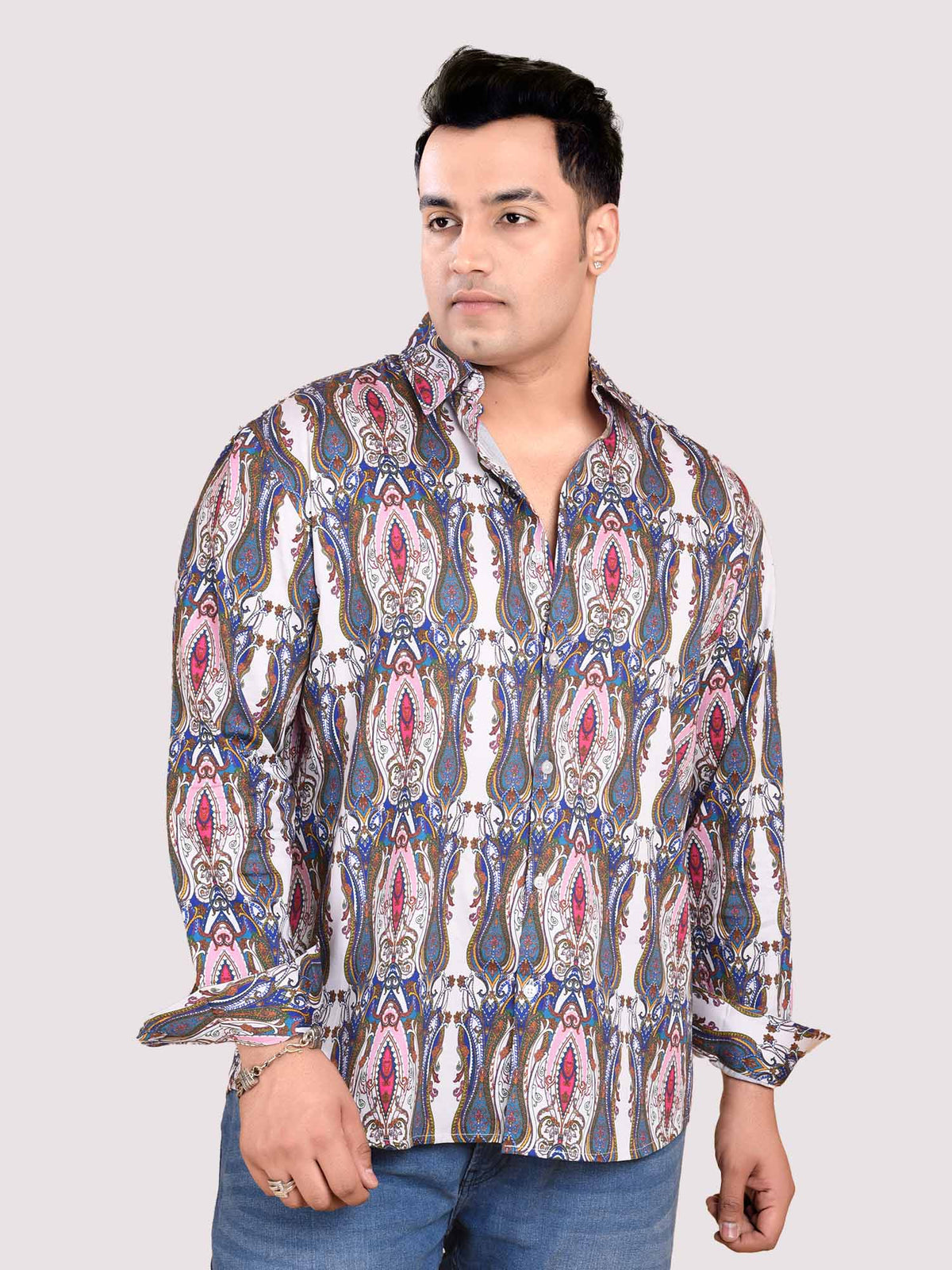 Imperial Printed Cotton Full sleeve Men's Plus size