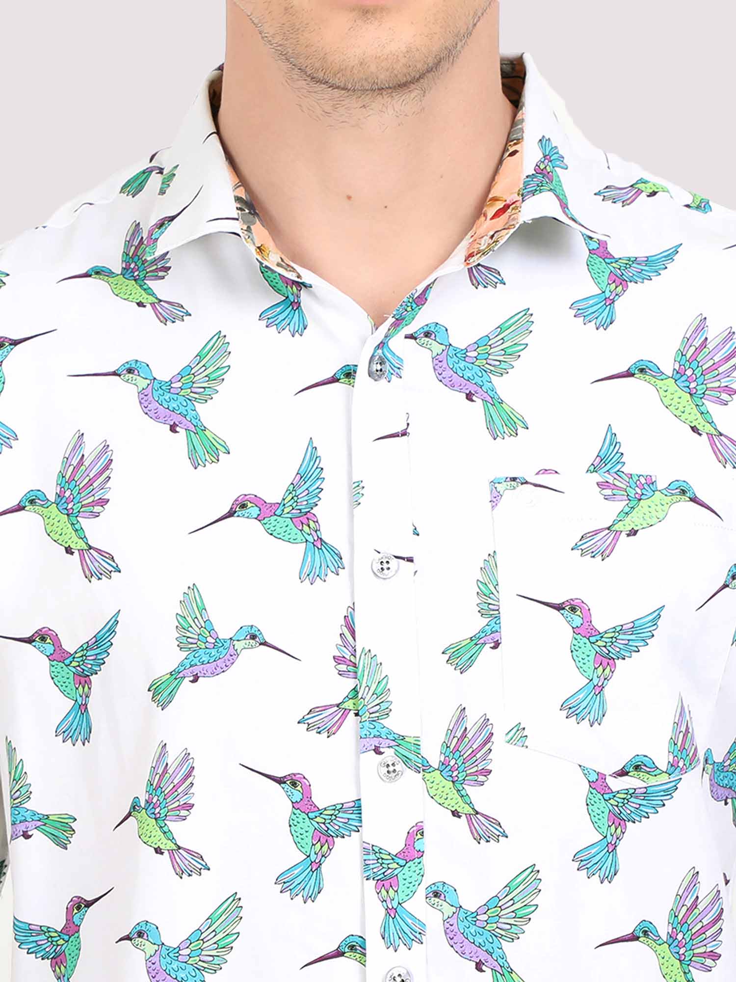 Flying Bird Digital Printed Half Shirt