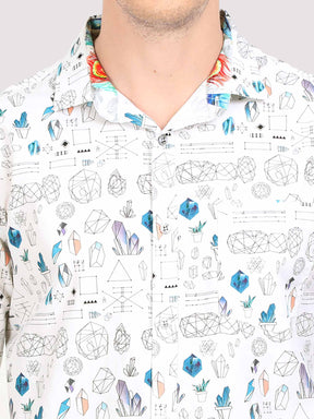 Doodle Digital Printed Half Shirt