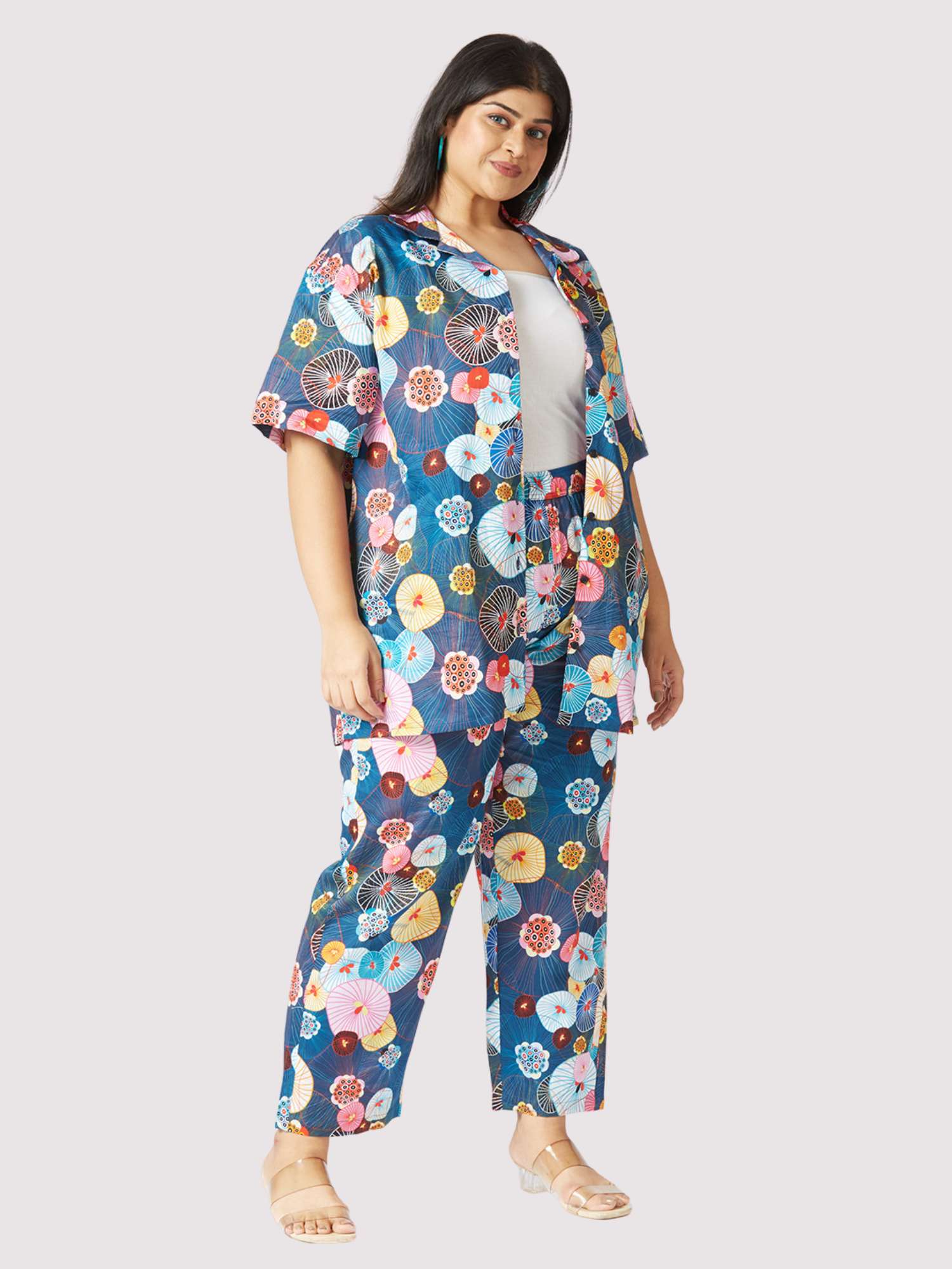 Blooming Wheels Plus Size Women's Co-ord Set