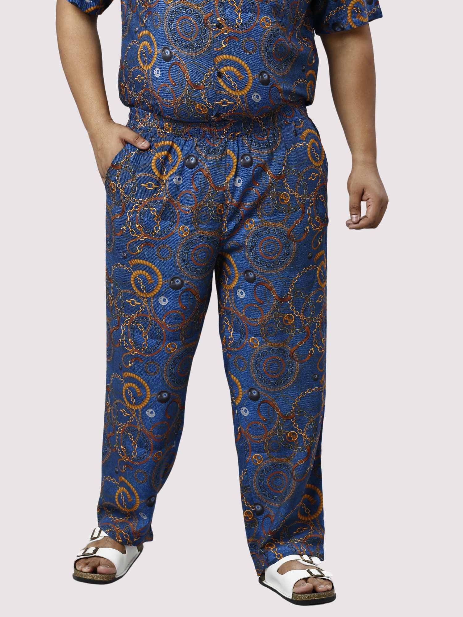 Royal Chains Digital Printed Full Co-ords Set Men's Plus Size