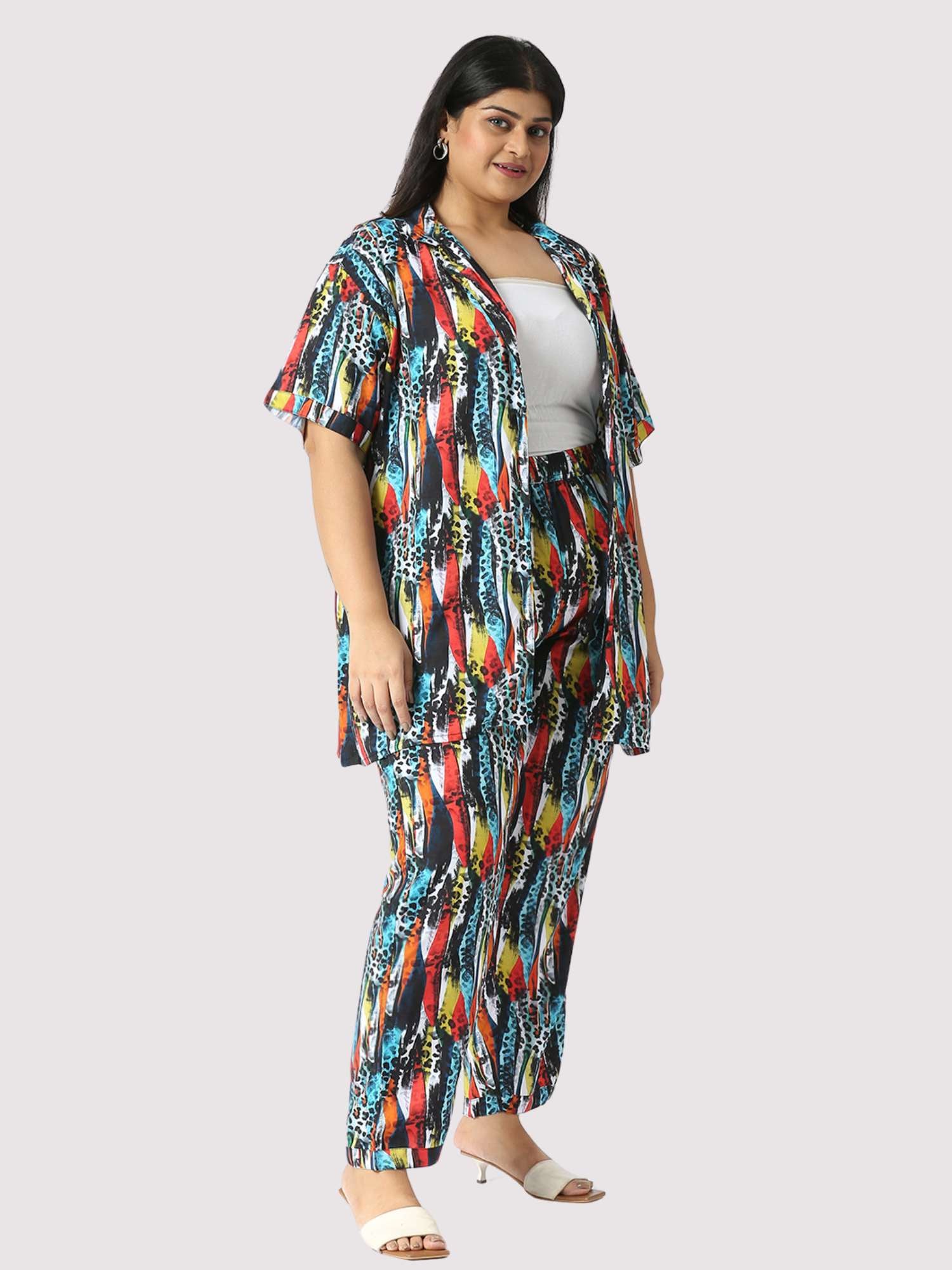 Exotic Plus Size Women's Co-ord Set