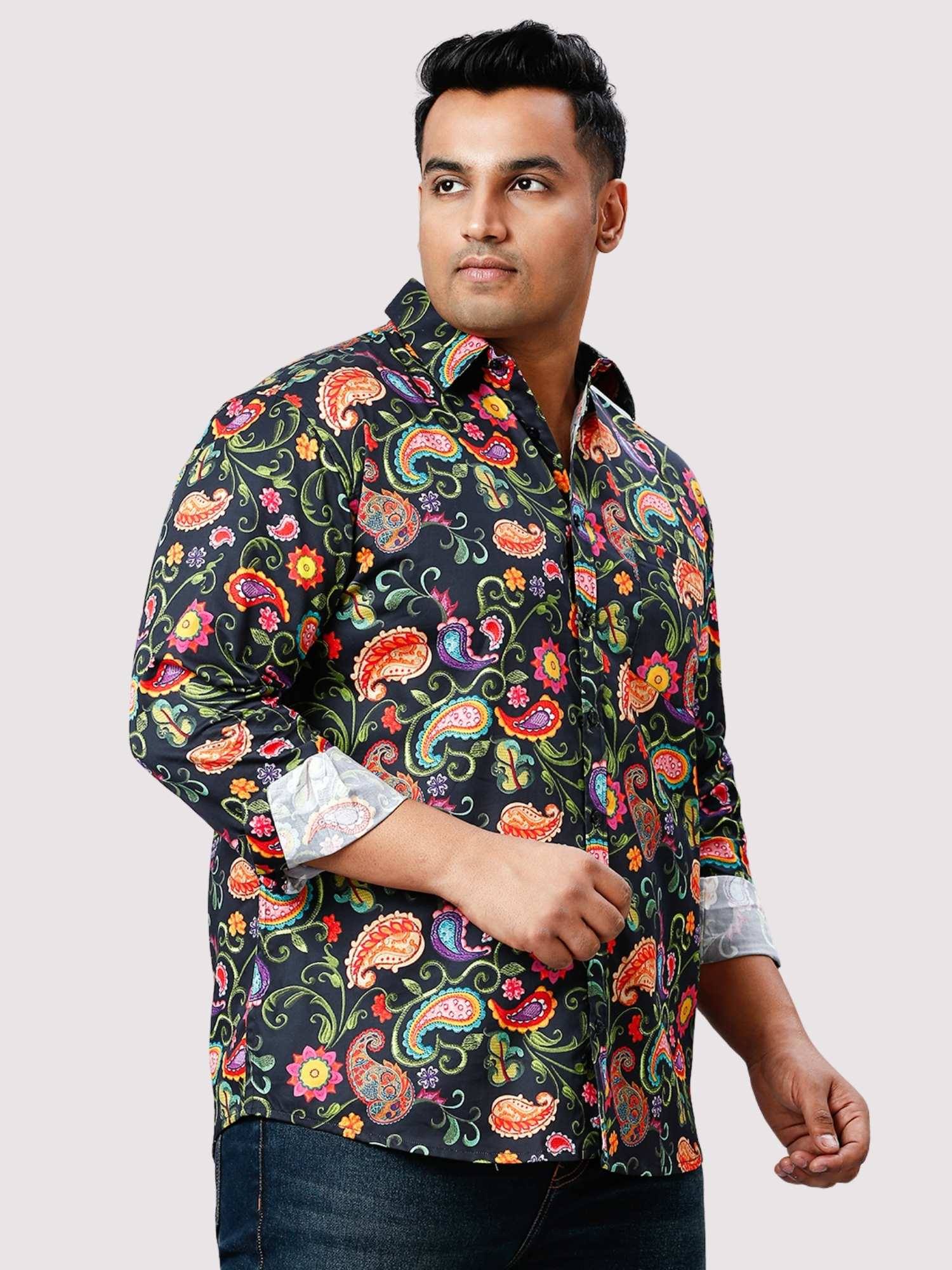 Wilding Digital Printed Full Sleeve Shirt Men's Plus Size