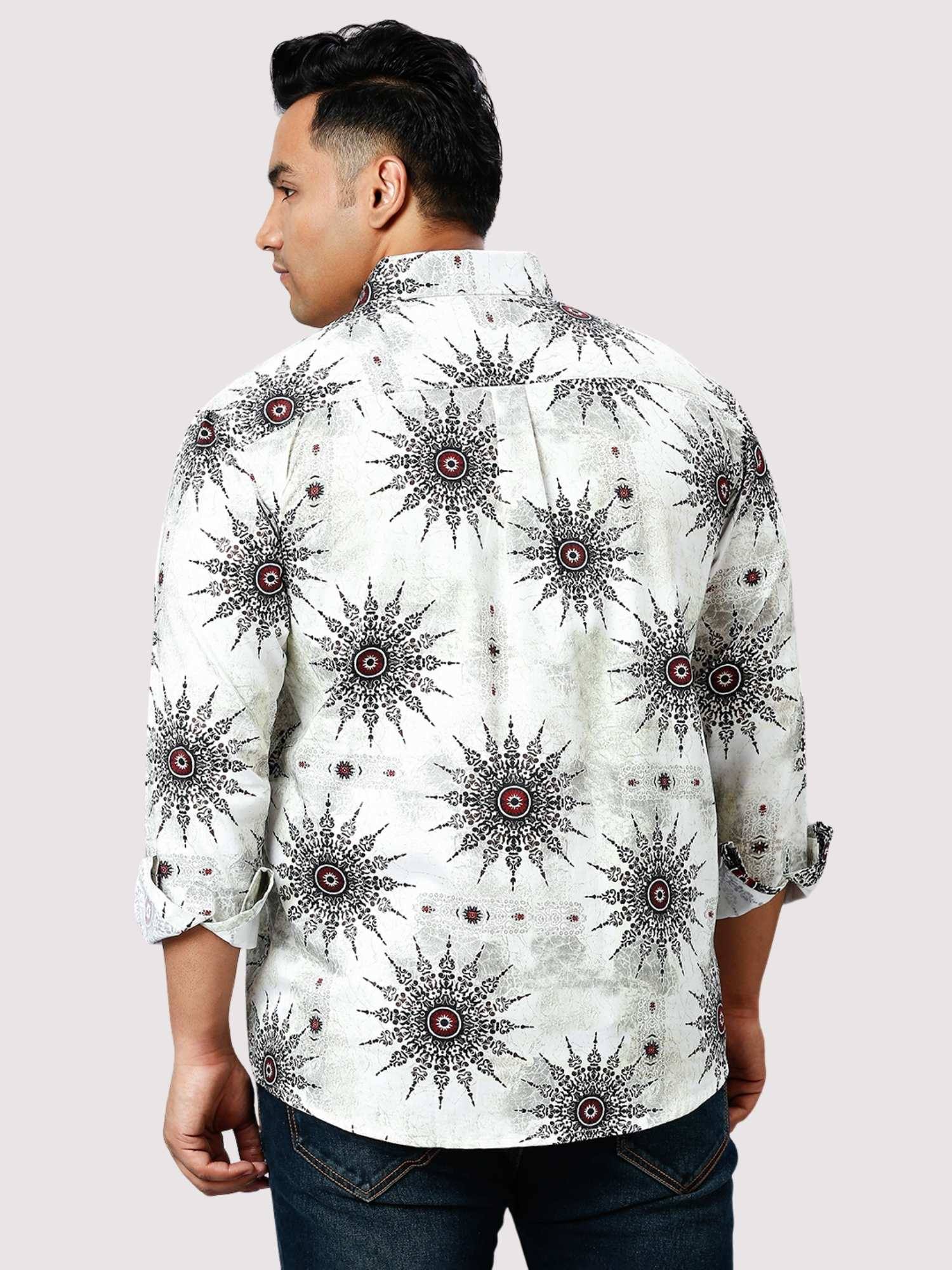 Thunder Eye Digital Printed  Full Sleeve Shirt Men's Plus Size