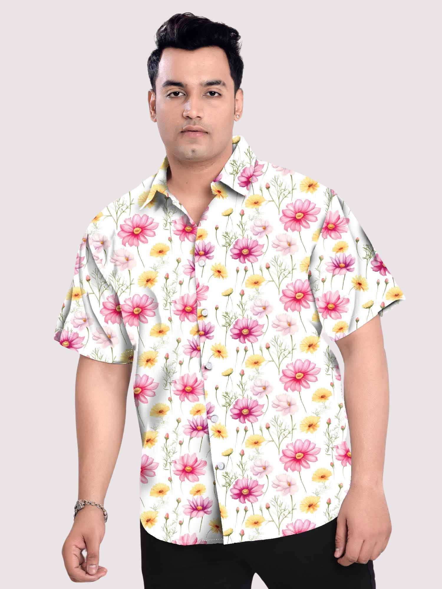 Golden Tulip Linen Printed Shirt Men's Plus Size