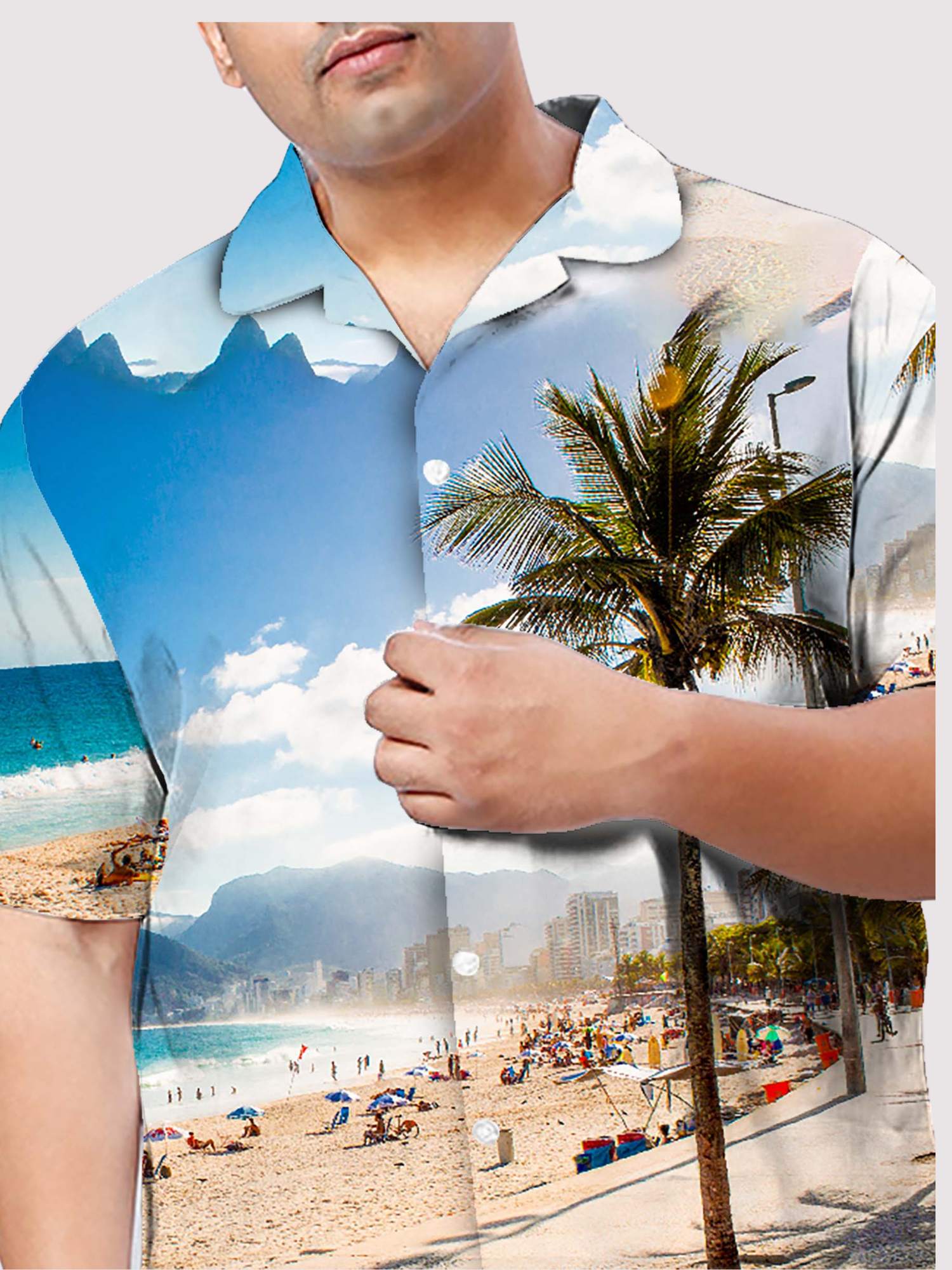 Beach Love Digital Printed Half Co-ords Set