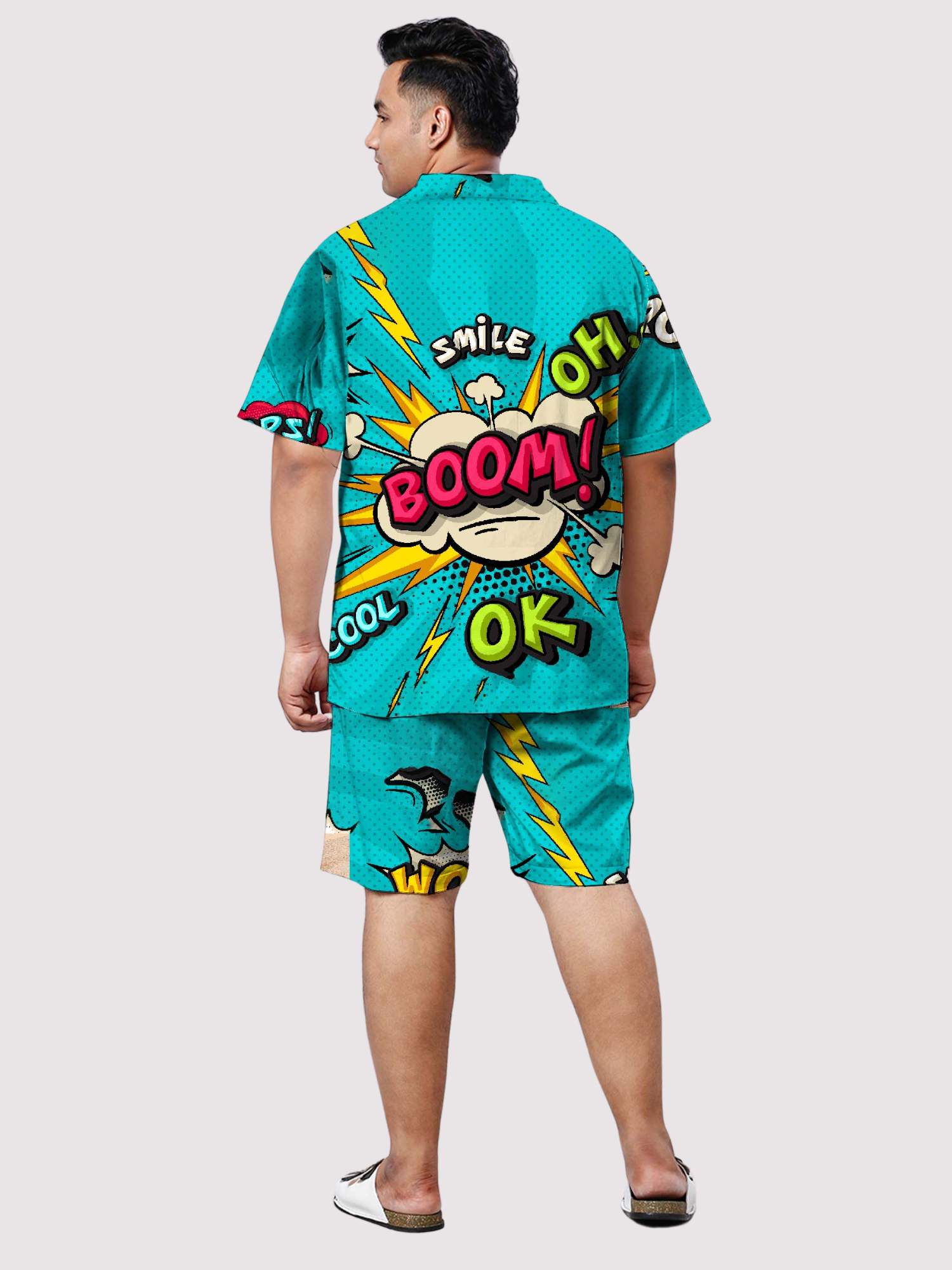 Boom Smile Digital Printed Half Co-ords Set