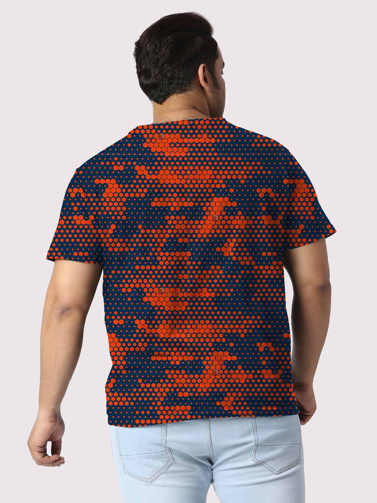 Camouflage Digital Printed Plus Size T-shirt