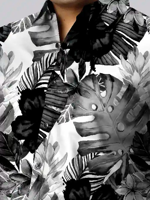 Banana Ginger Printed Men's Plus Size Half Sleeve Shirt