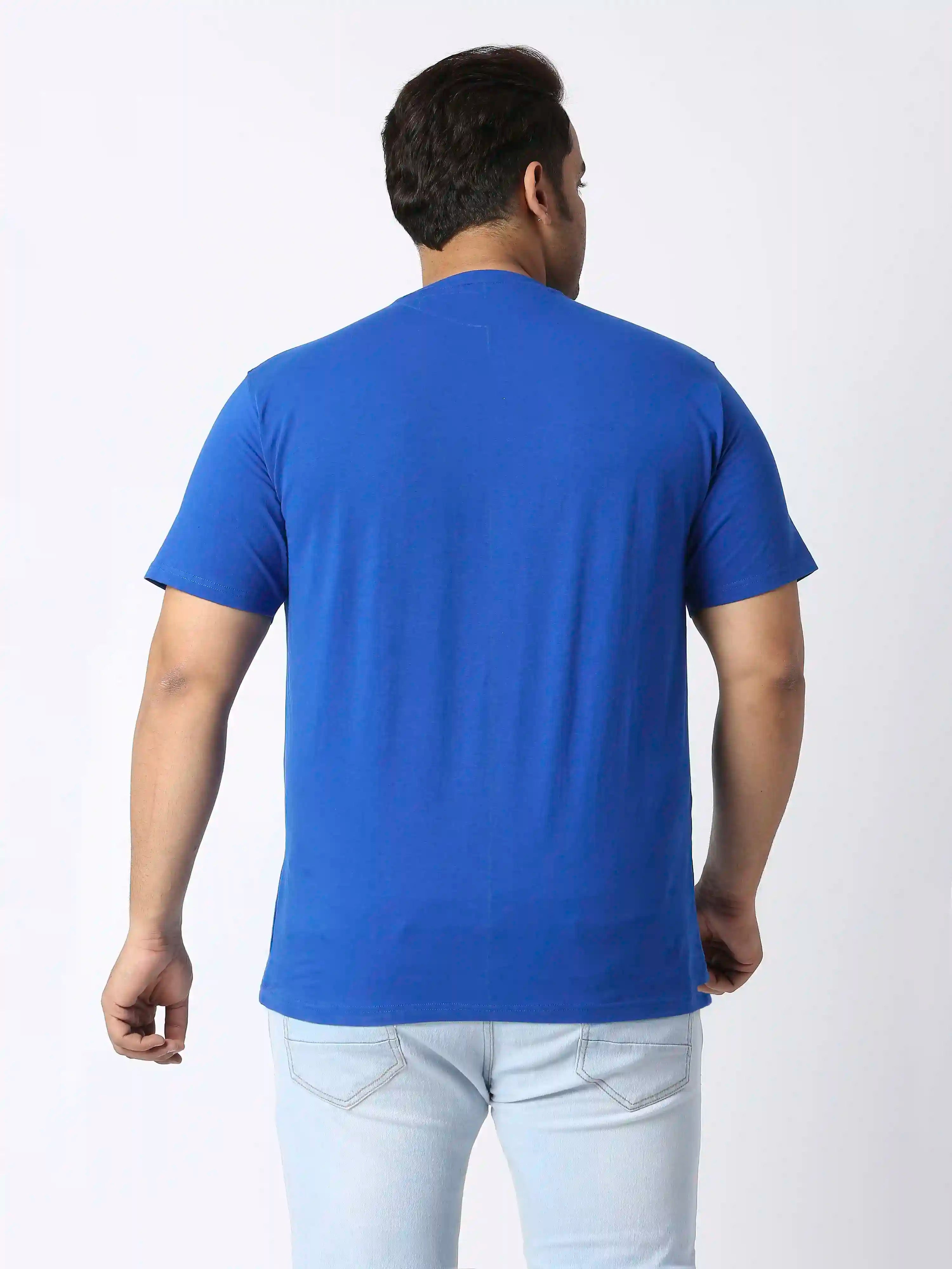 Elephant Printed Plus Size Round Neck T-Shirt