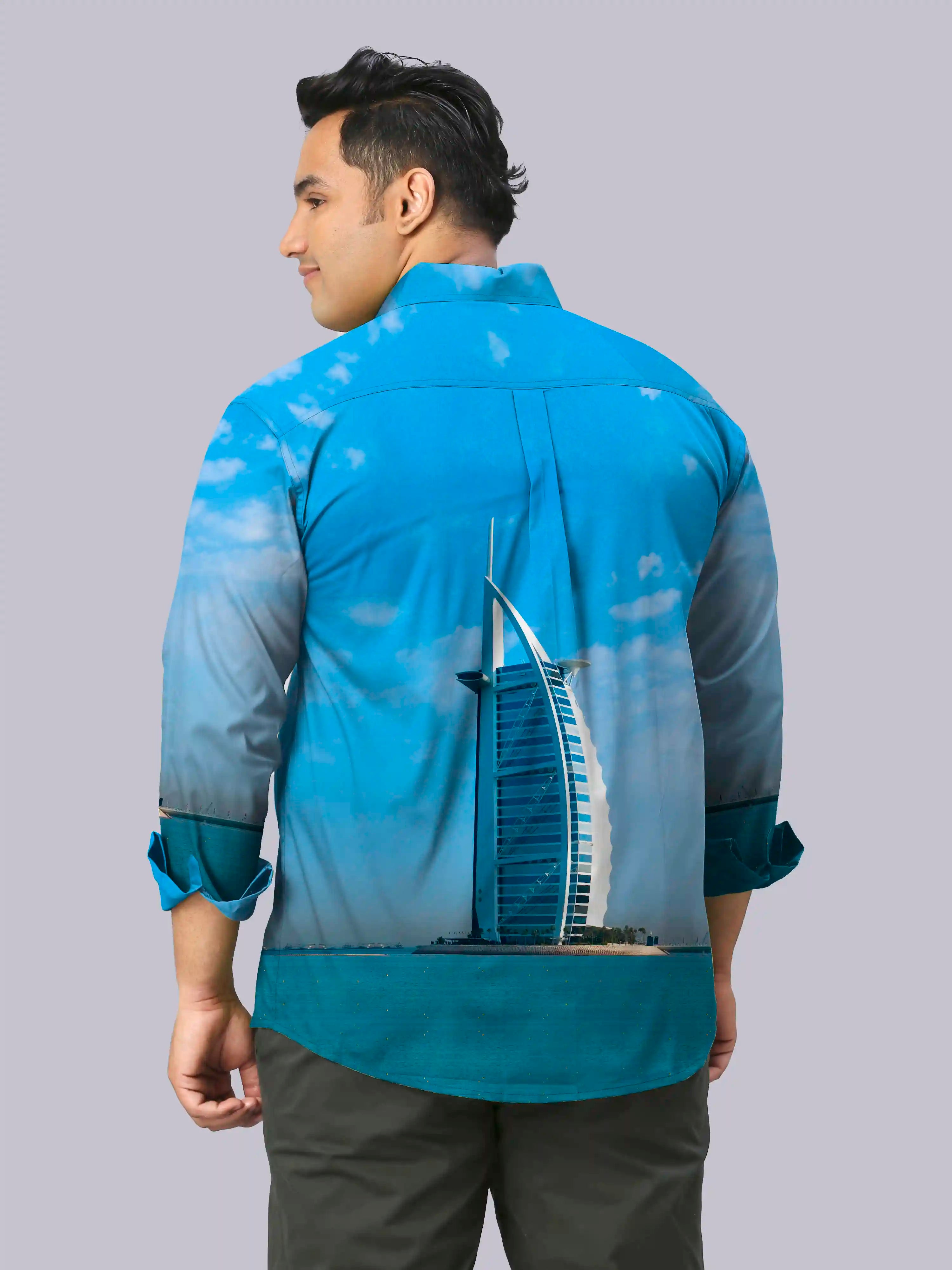 Burj Khalifa Limited Edition Men’s Plus Size Full Sleeve Shirt