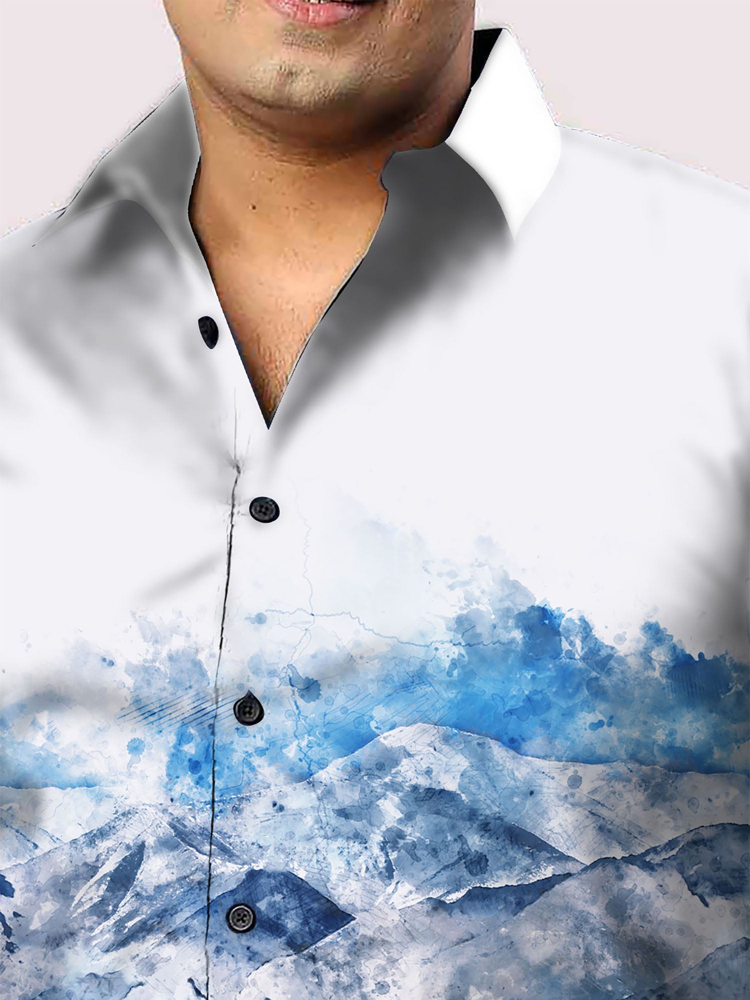 Shades Mountain Printed Party Wear Shirts Men's Plus Size