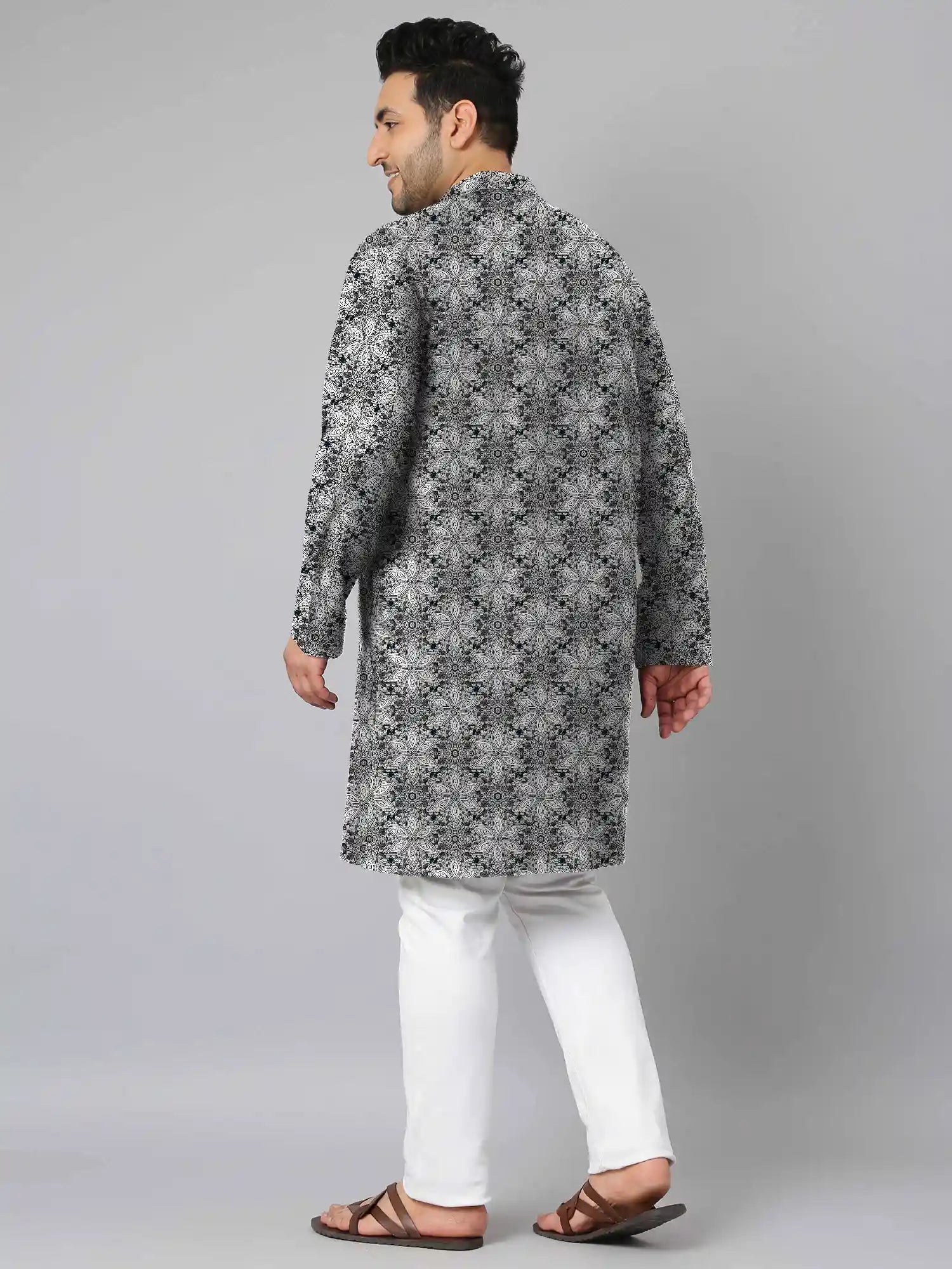 Mandala Patterns Digital Printed Plus Size Kurta