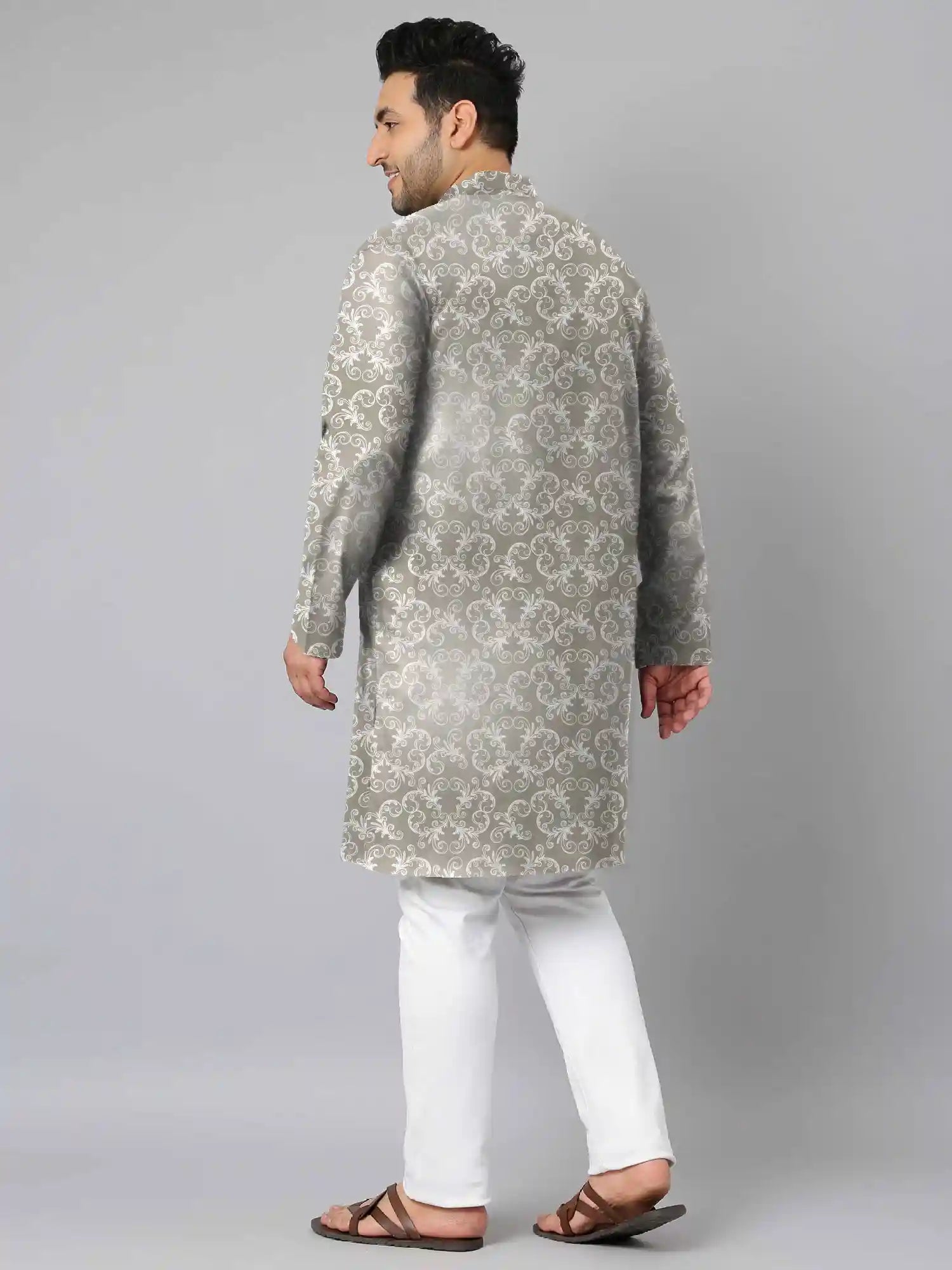 Vintage Digital Printed Plus Size Kurta