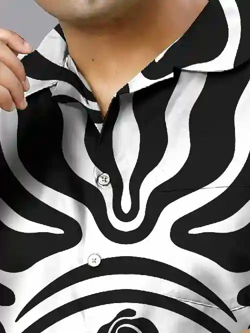 Eye Illustration Plus Size Men’s Full Co-ord Set