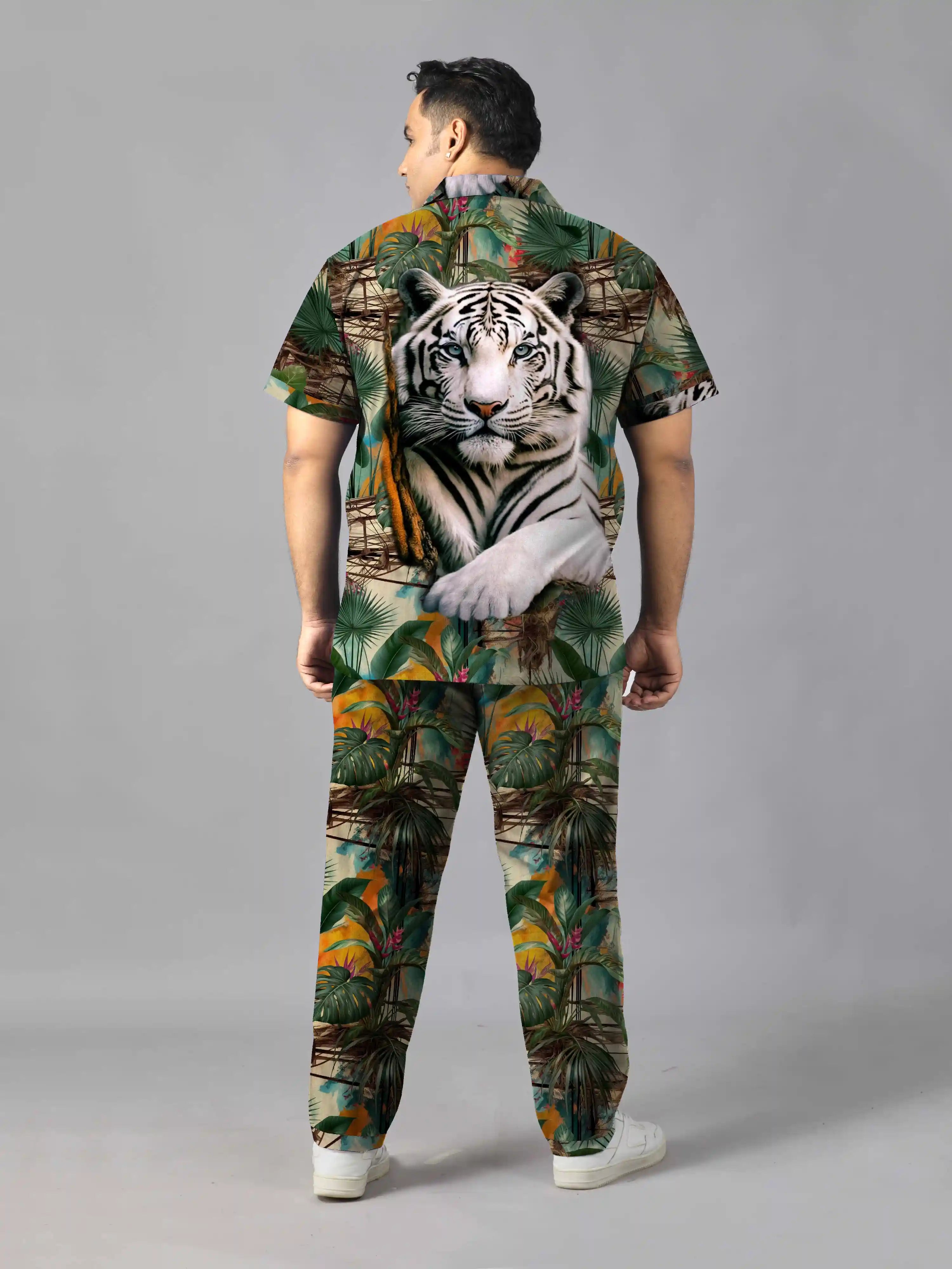 Bengal Tiger Plus Size Men’s Full Co-ord Set