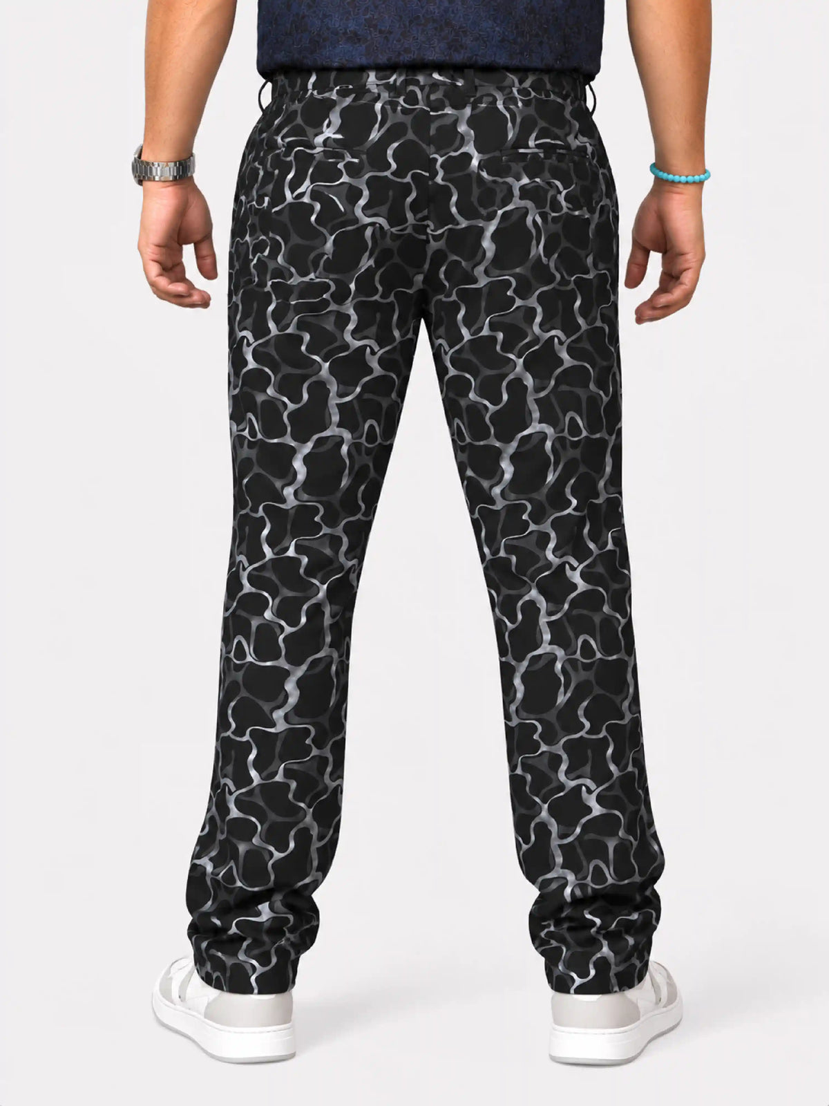 Liquid Camo Digital Printed Twill Lycra Men's Plus Size Full Pant