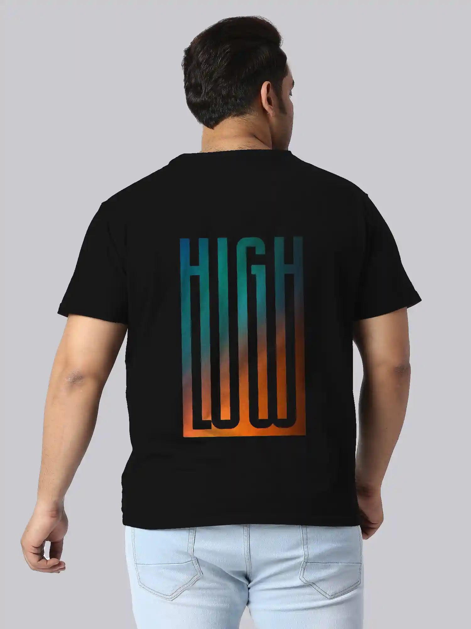High Digital Printed Plus Size T-shirt