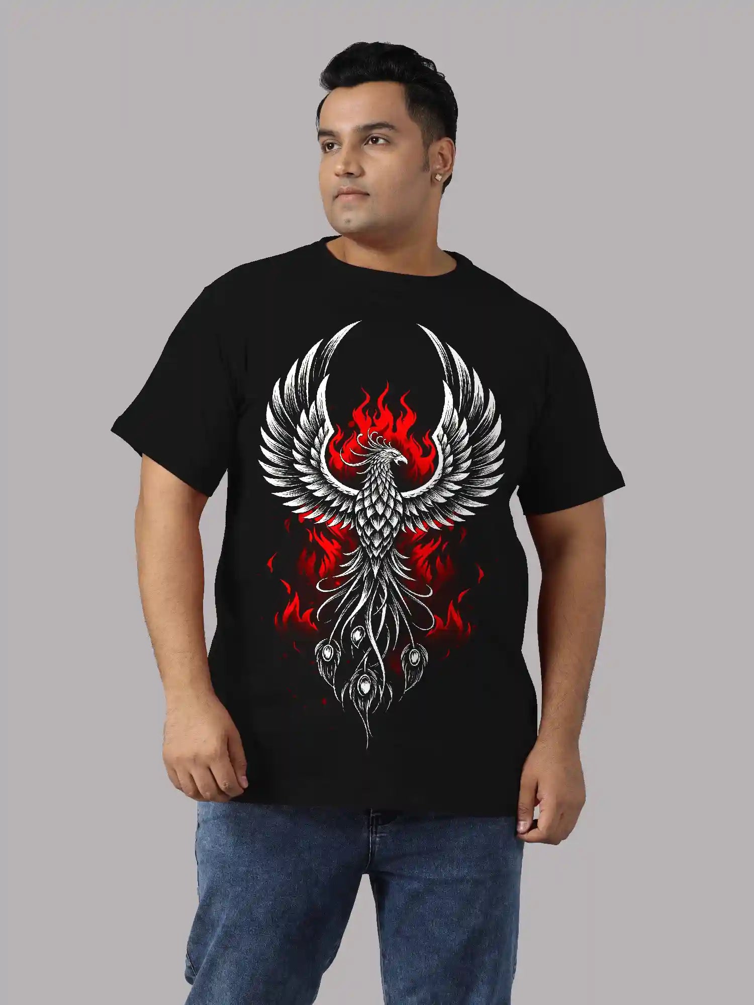 Mythical Bird Digital Printed Plus Size T-shirt