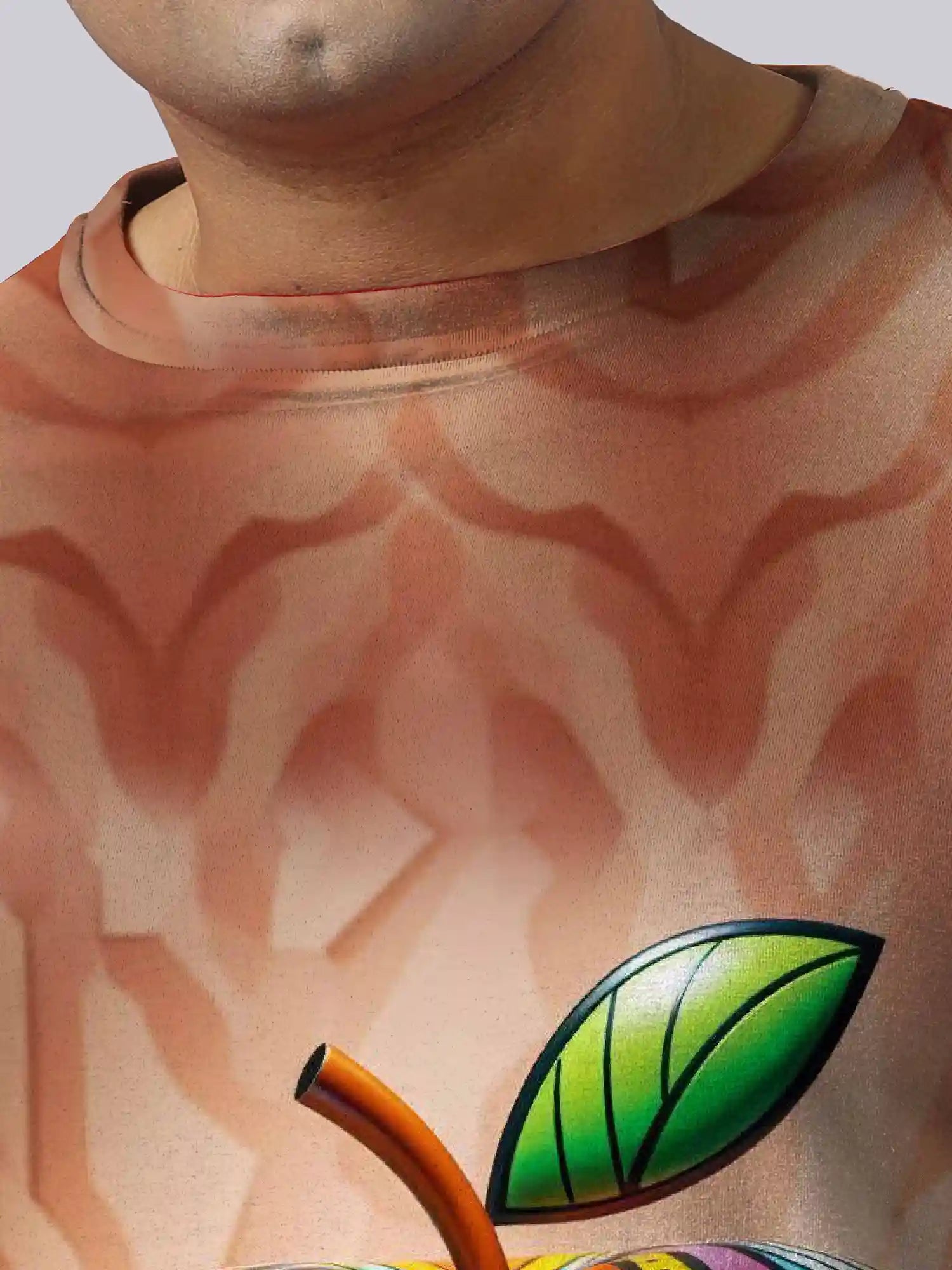 3D Apple Digital Printed Plus Size T-shirt