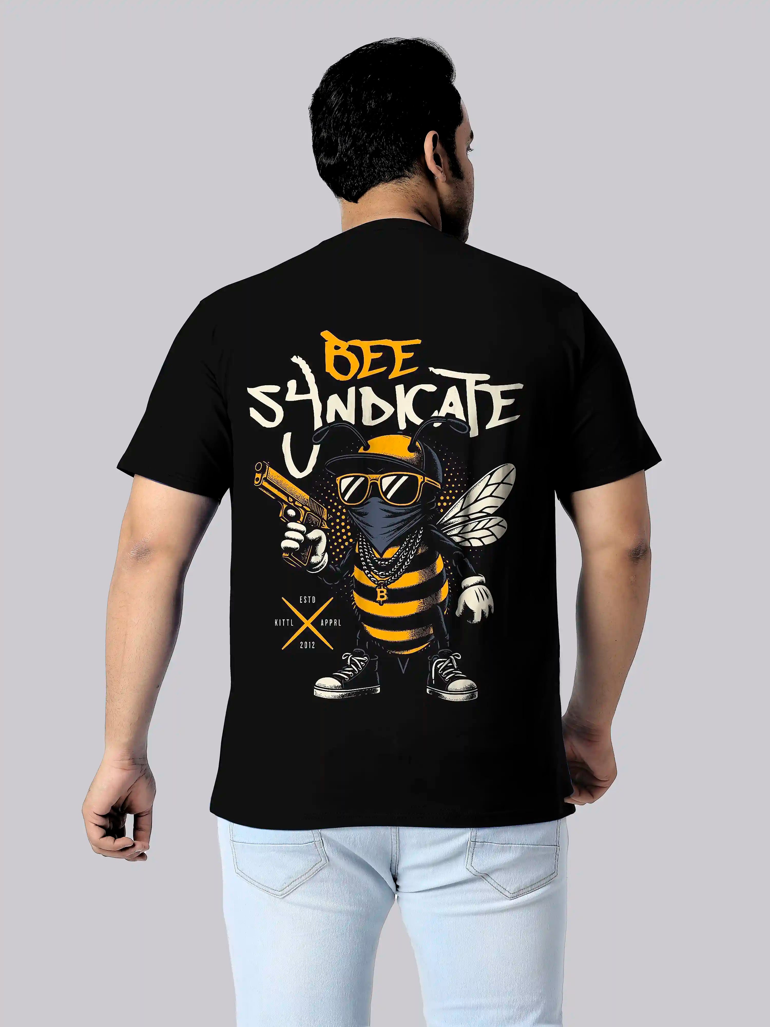 Bee Syndicate Digital Printed Plus Size T-shirt