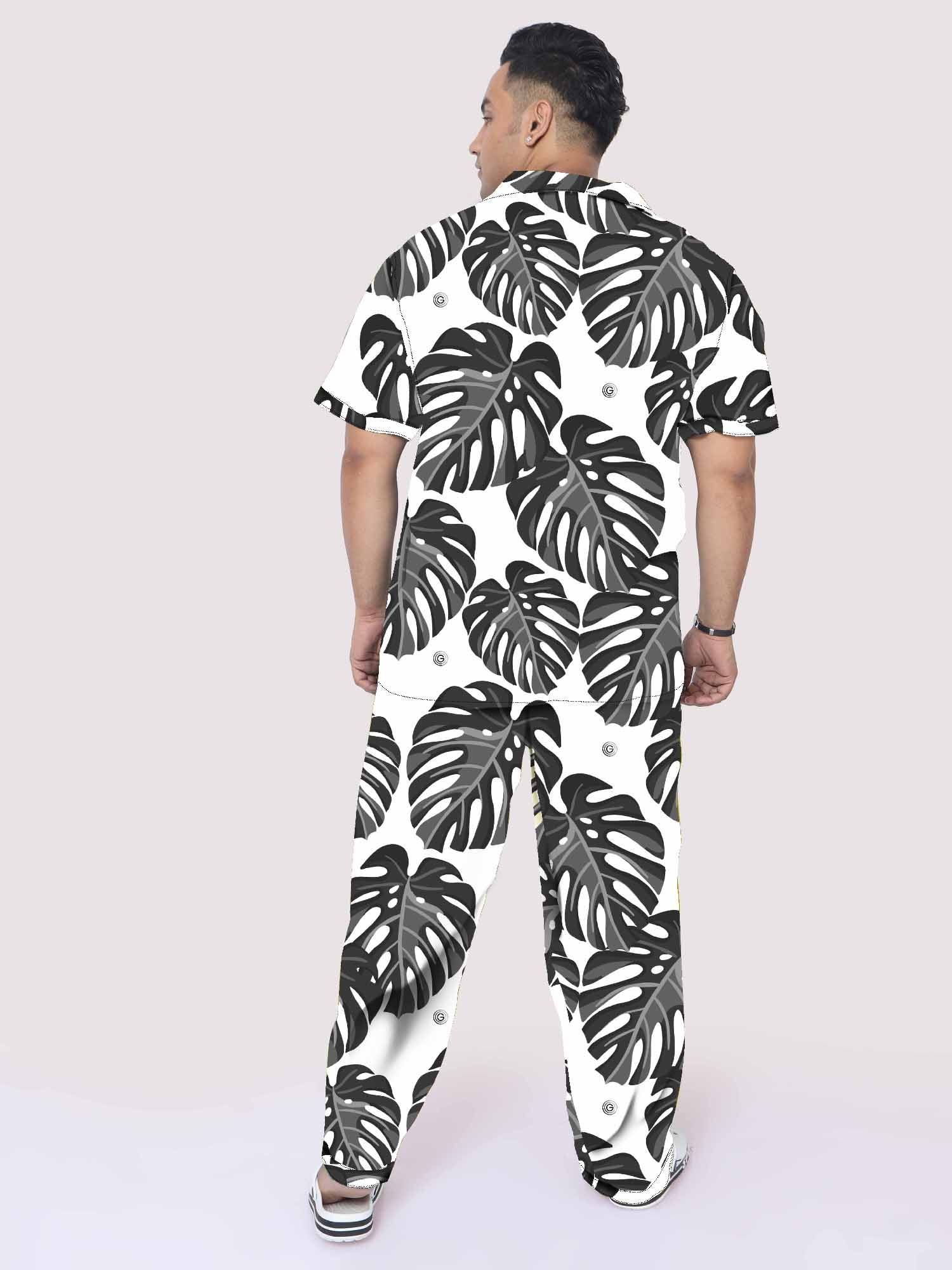 Monstera Palm Leaves Plus Size Co-Ords