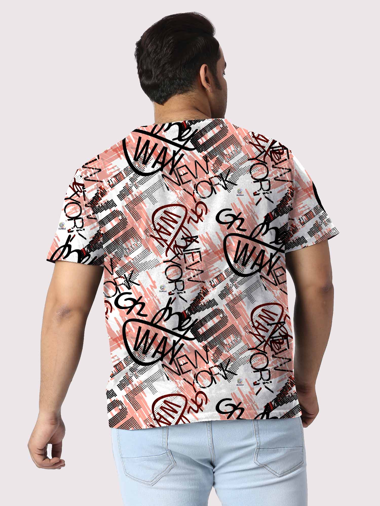 Urban Design Digital Printed Plus Size T-Shirt