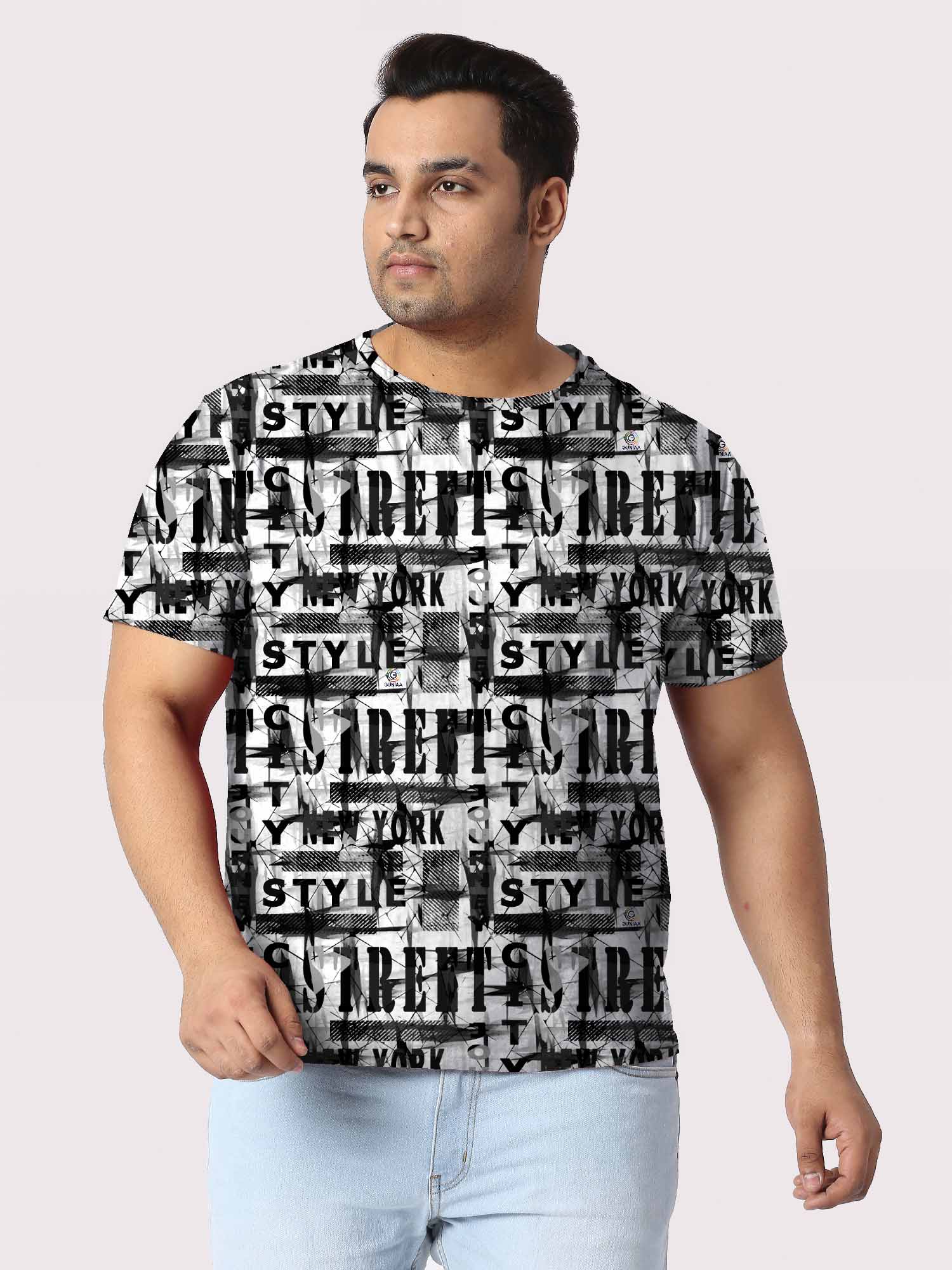 Urban Style NewYork Digital Printed Plus Size T-Shirt