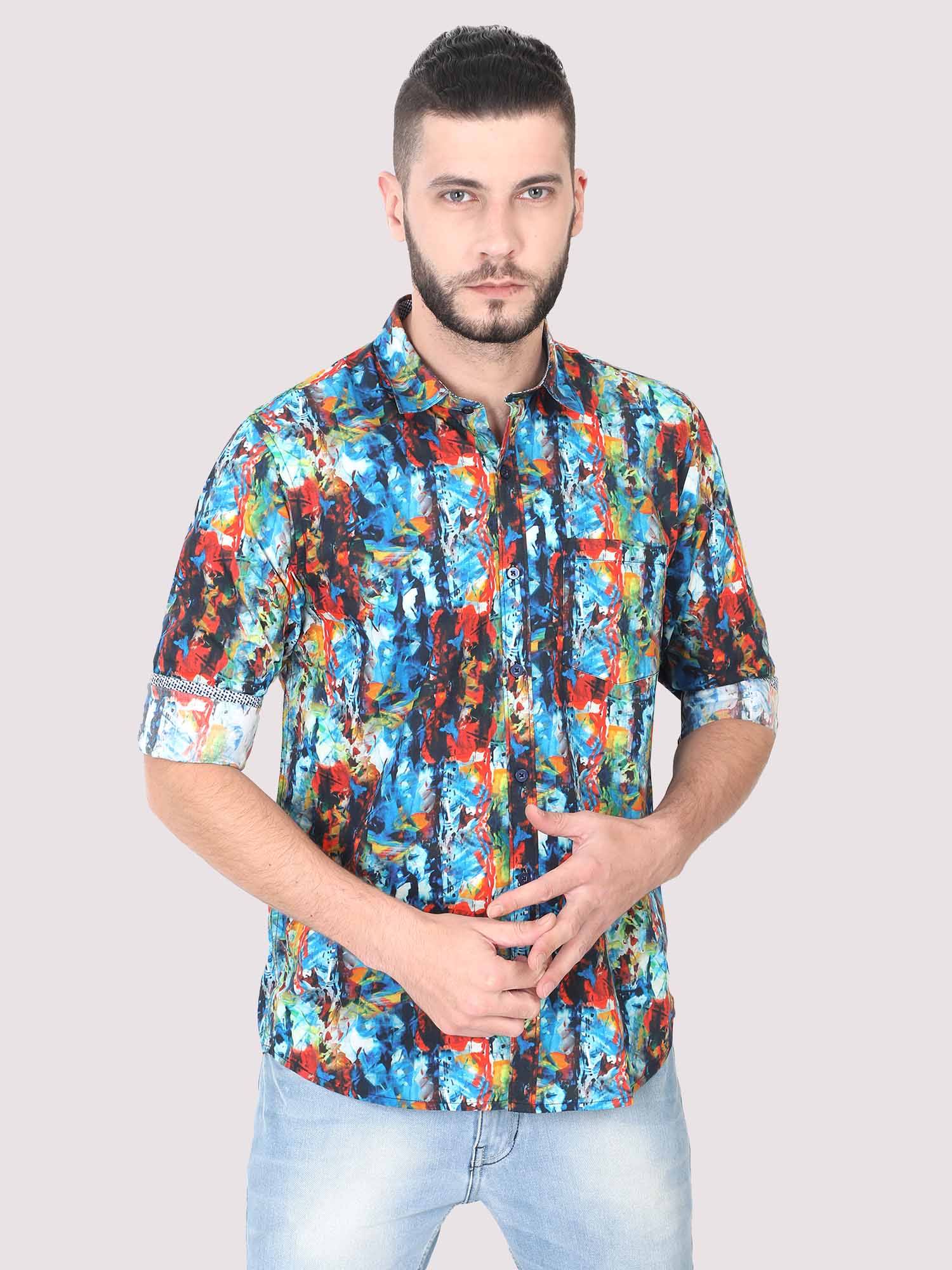 Artsy Men's Printed Casual Shirt - Guniaa Fashions