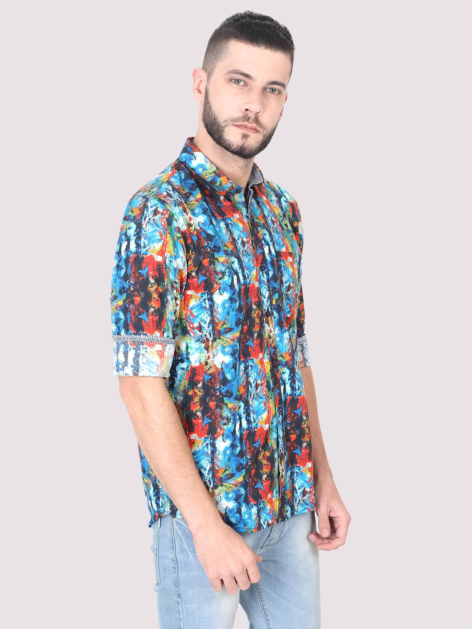 Artsy Men's Printed Casual Shirt - Guniaa Fashions