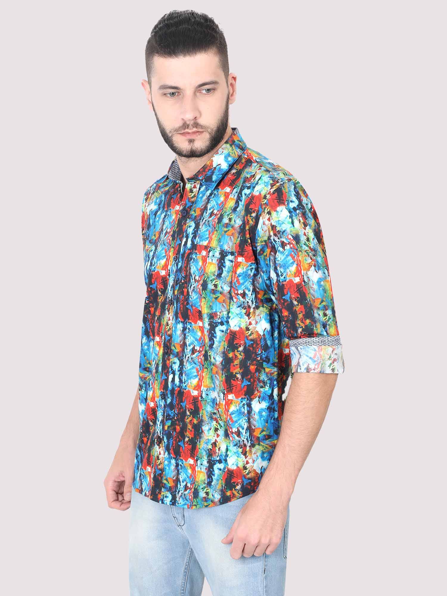 Artsy Men's Printed Casual Shirt - Guniaa Fashions